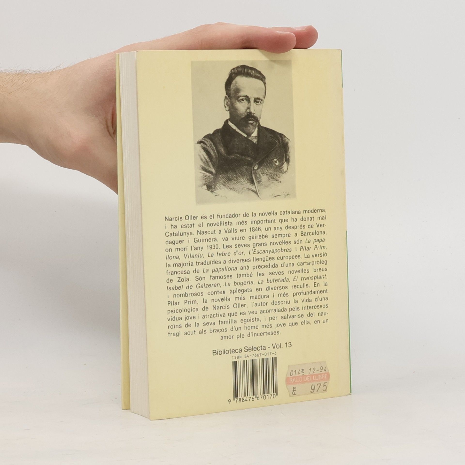 Narcís Oller i Moragas Biblioteca Selecta - 13: Pilar Prim
