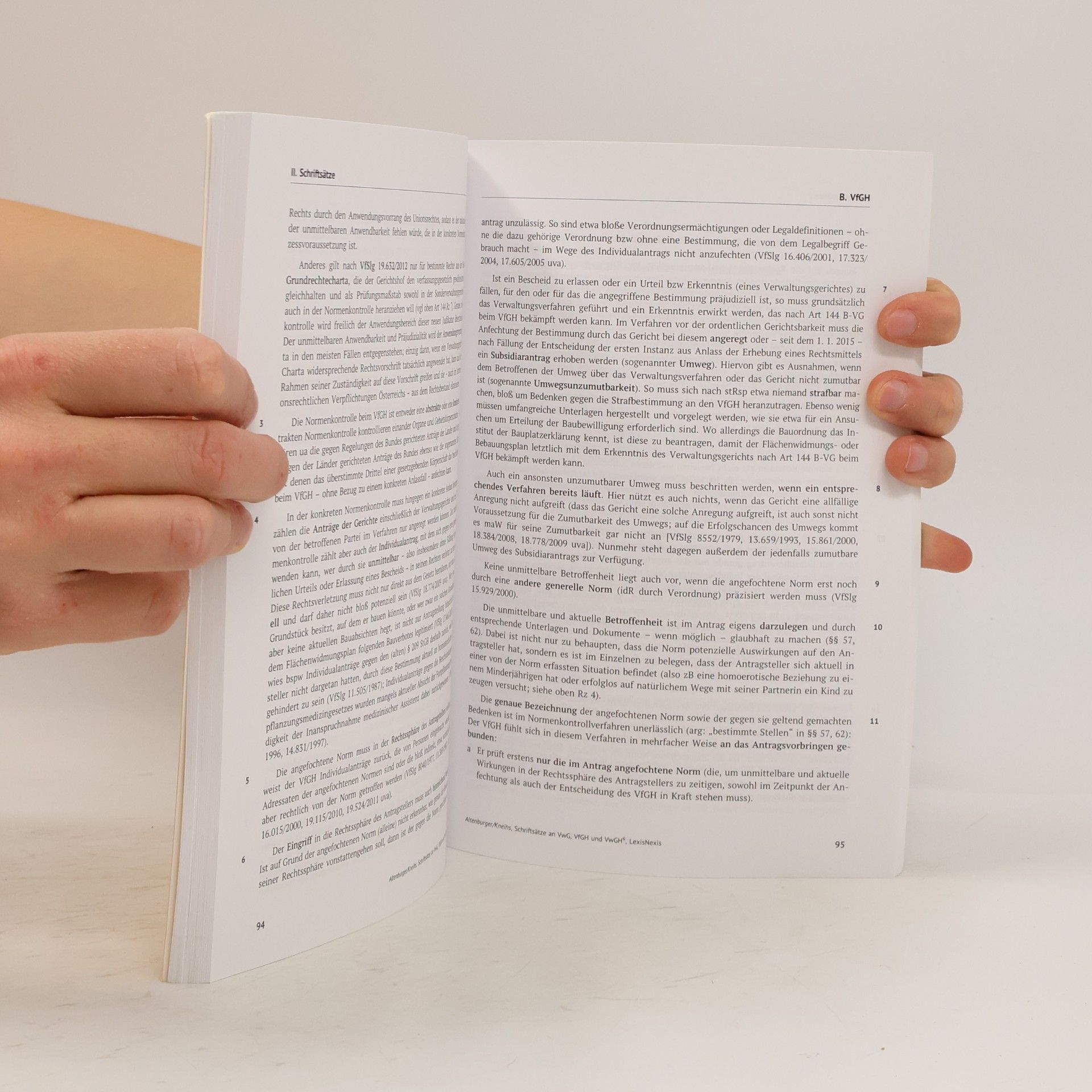 Dieter Altenburger Schriftsätze an VwG, VfGH und VwGH