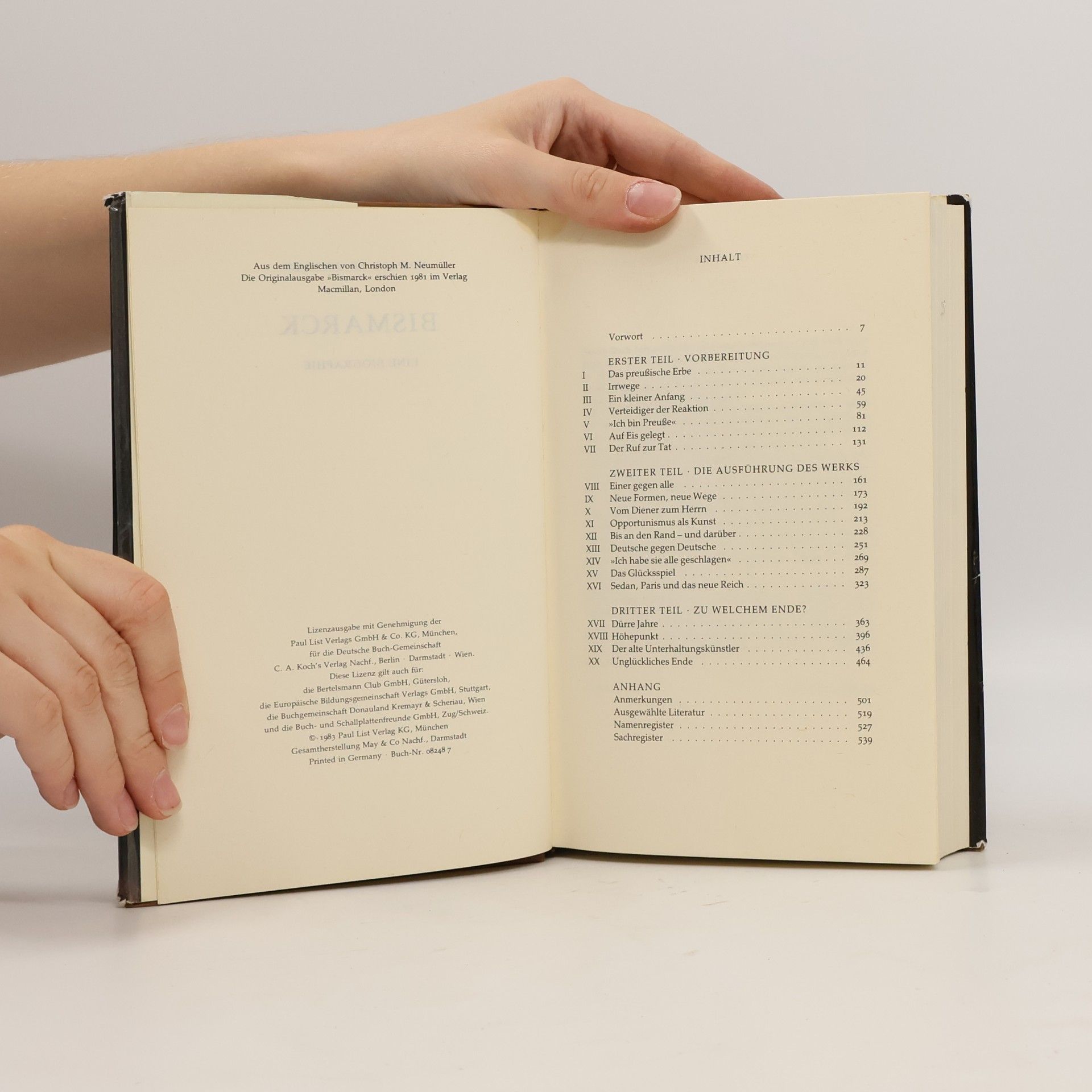 Adward Crankshaw Bismarck : Eine Biographie