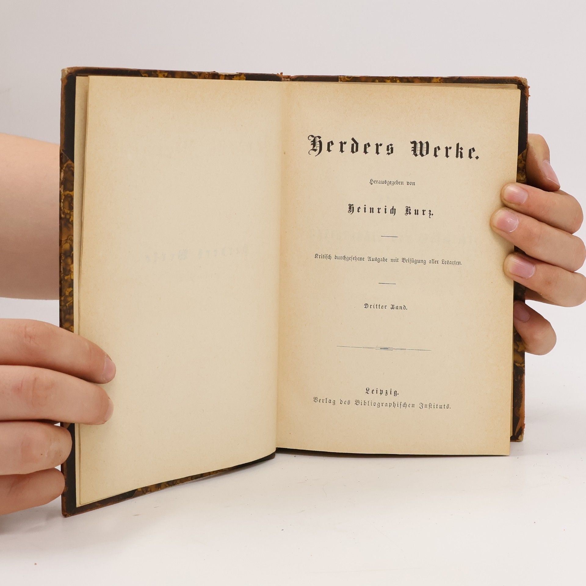 Johann Gottfried Herder Herders Werke 3