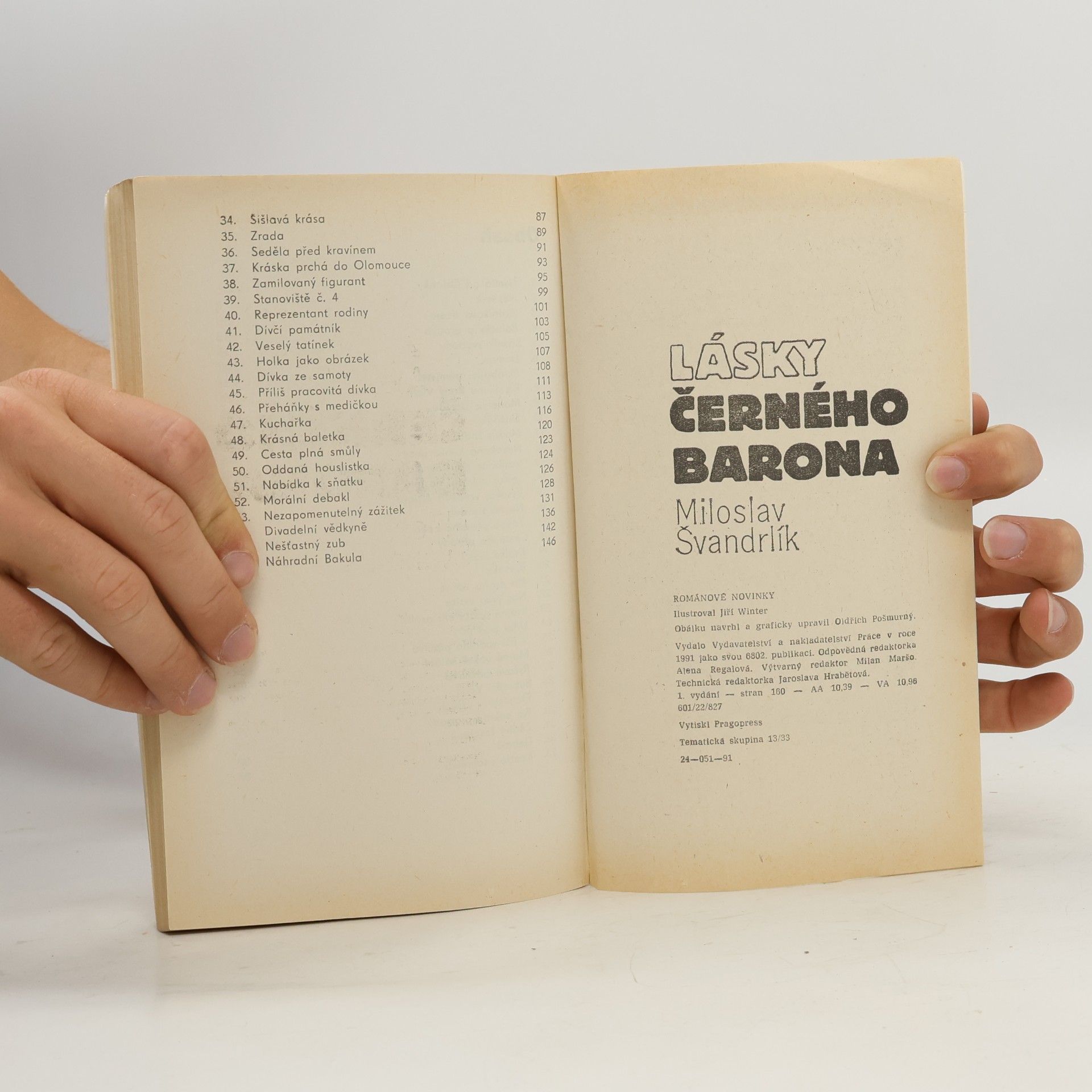 Miloslav Švandrlík Lásky Černého barona