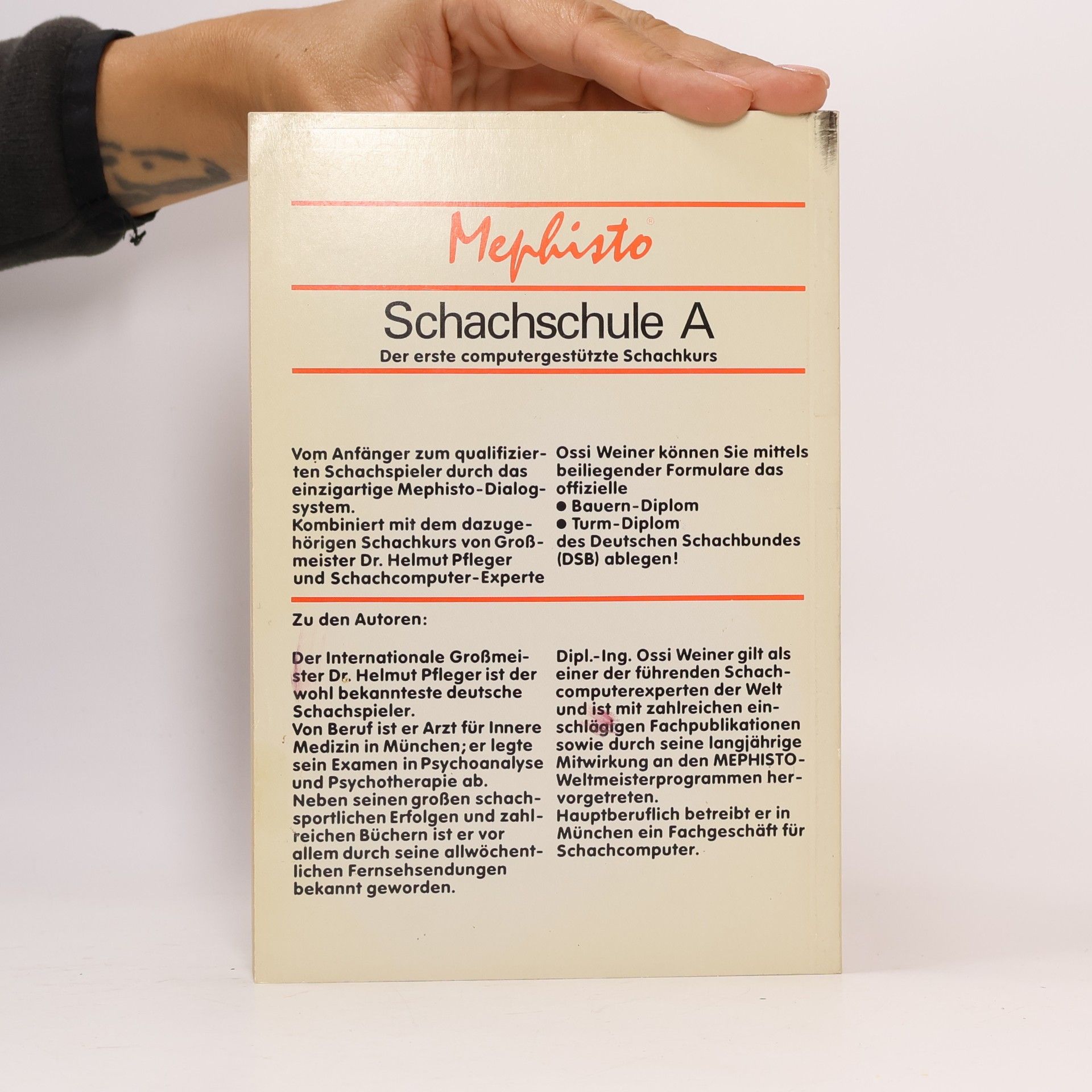 Helmut Pfleger Mephisto Schachschule A