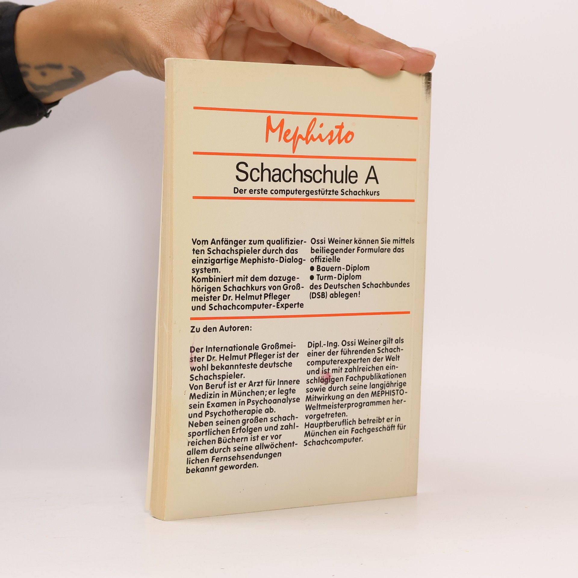 Helmut Pfleger Mephisto Schachschule A
