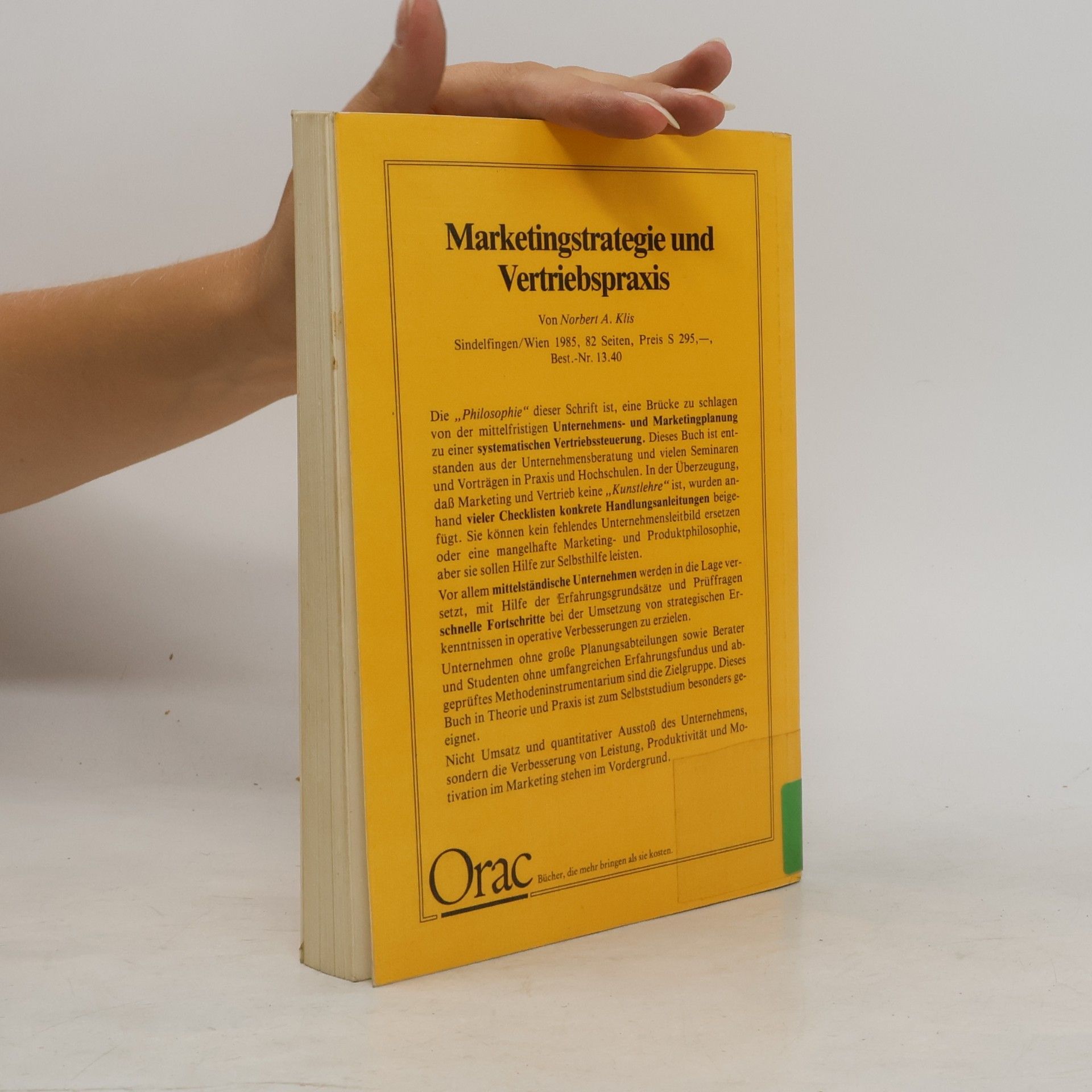 Walter Marzen Marketing der Handelsbetriebe