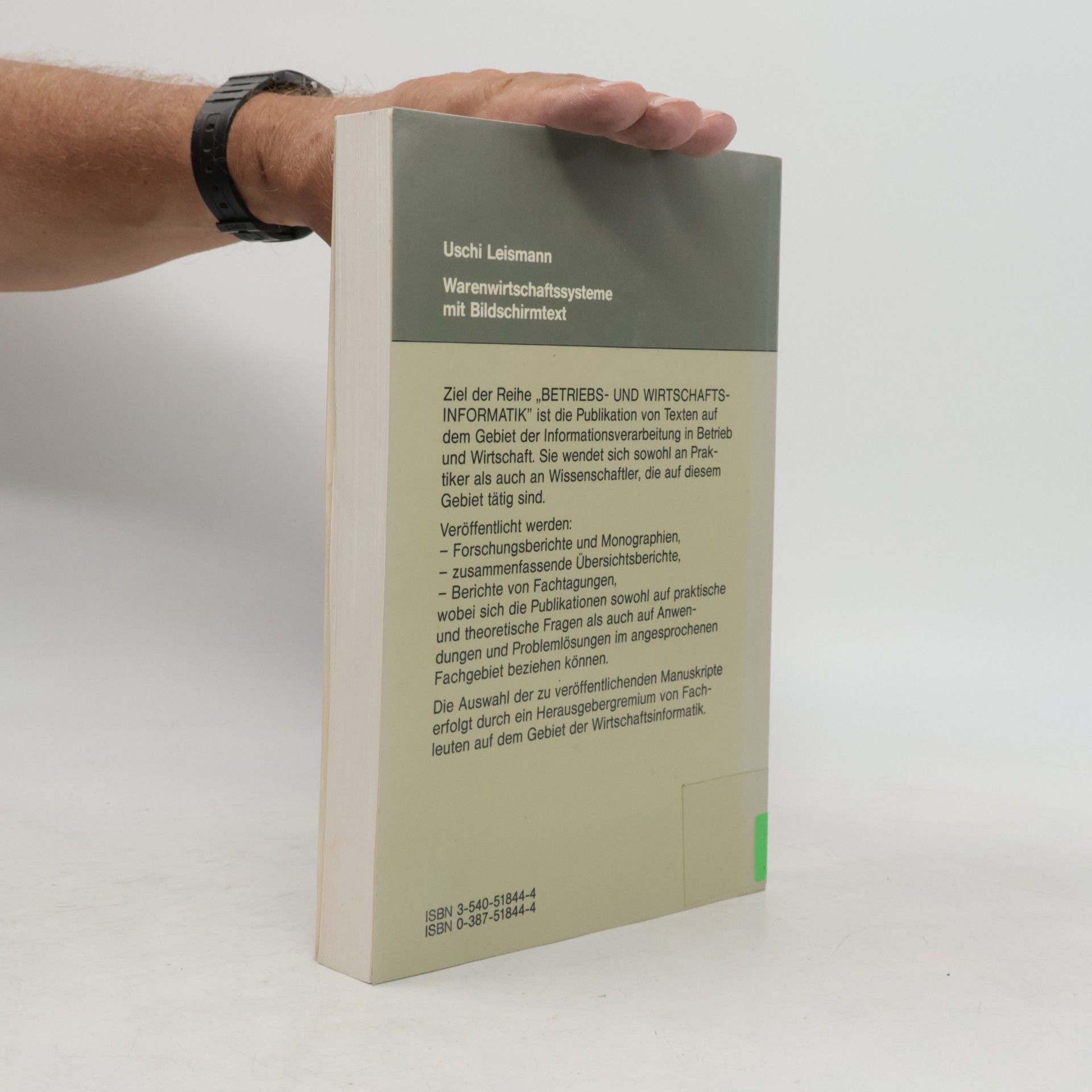 Uschi Leismann Betriebs- und Wirtschaftsinformatik - 37: Warenwirtschaftssysteme mit Bildschirmtext