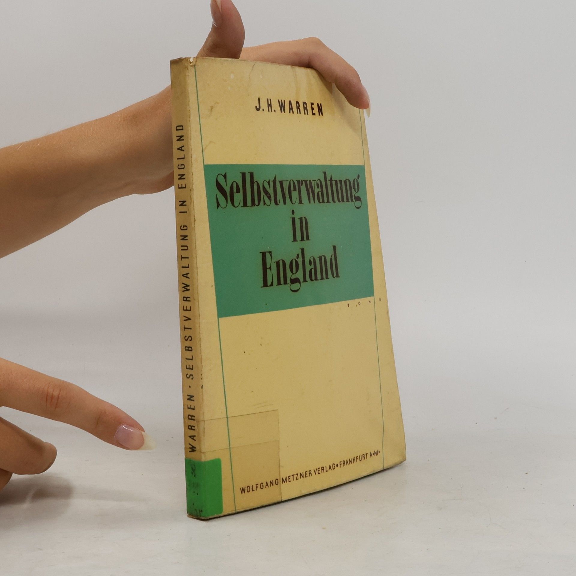 J. H. Warren Selbstverwaltung in England