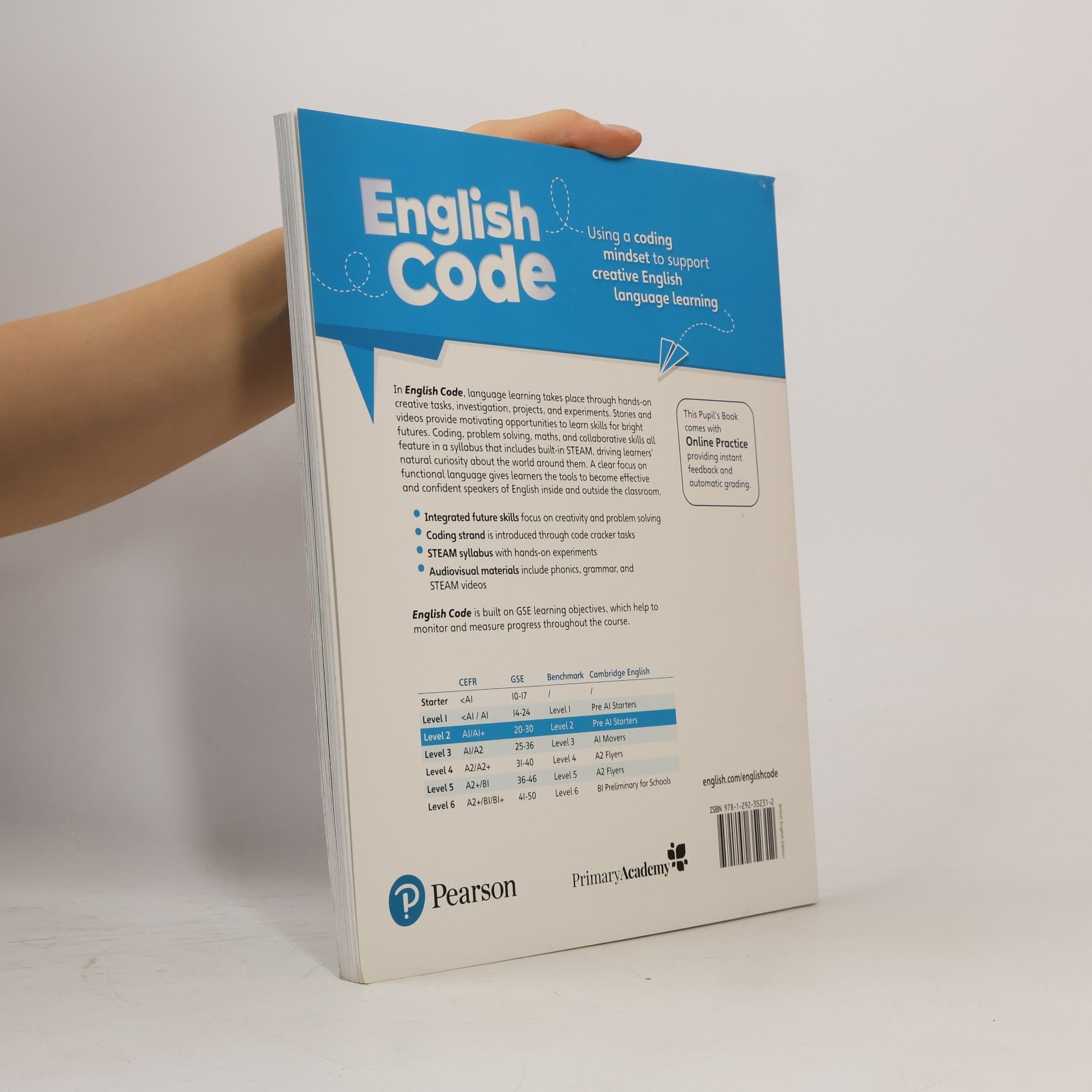 Jill Leighton English Code 2 Pupil's Book with online practice