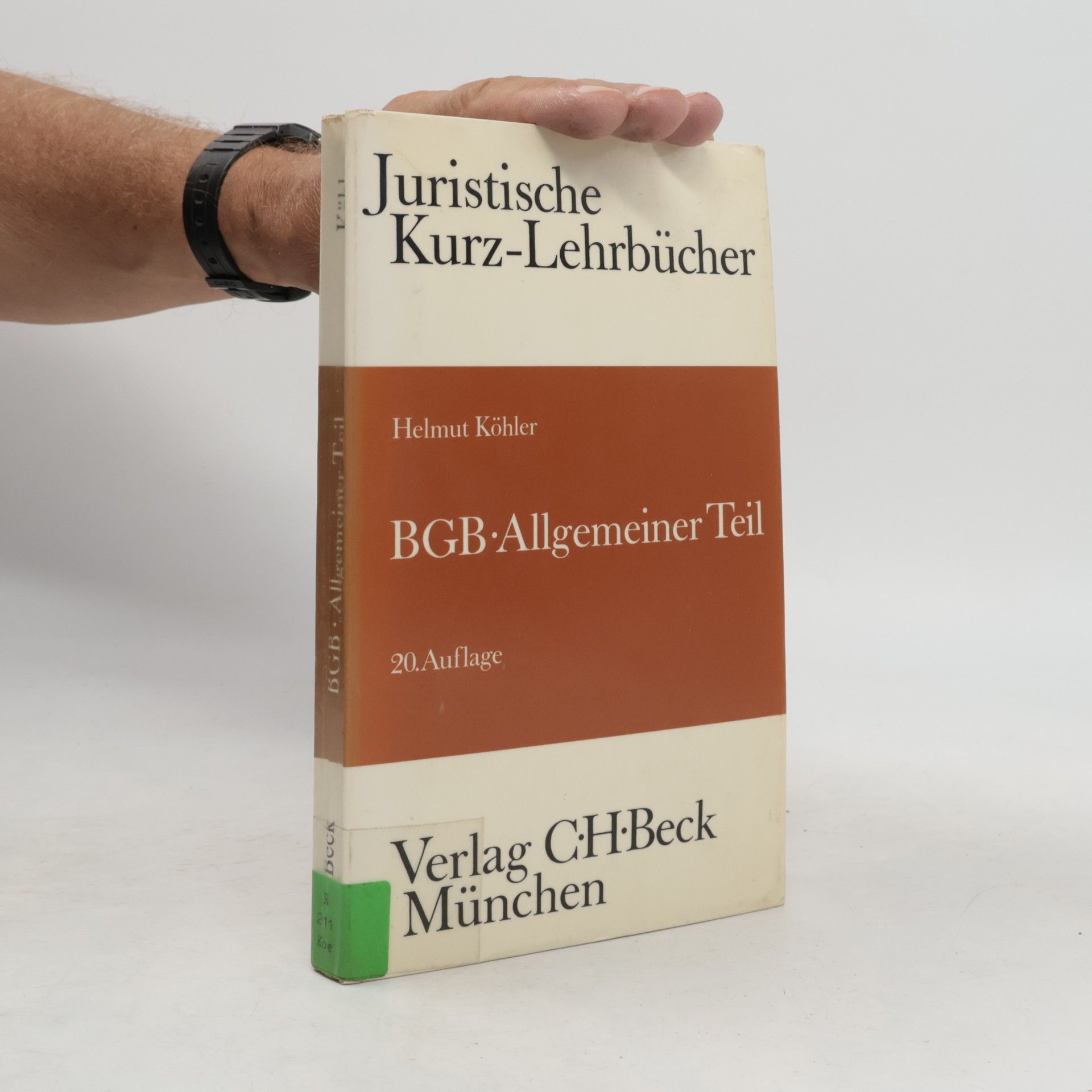 Helmut Köhler BGB Allgemeiner Teil