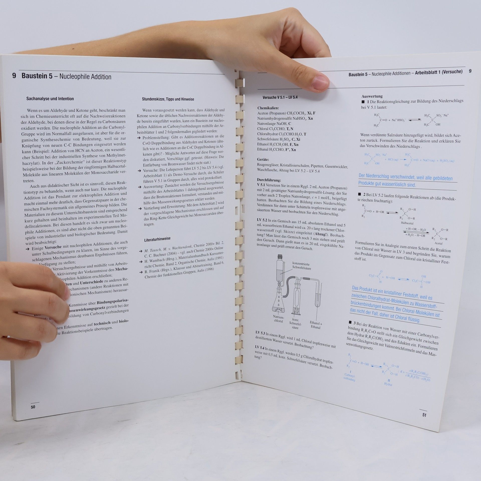 Michael W. Tausch Unterrichtspraxis S II - 3: Chemie: Organische Reaktionen