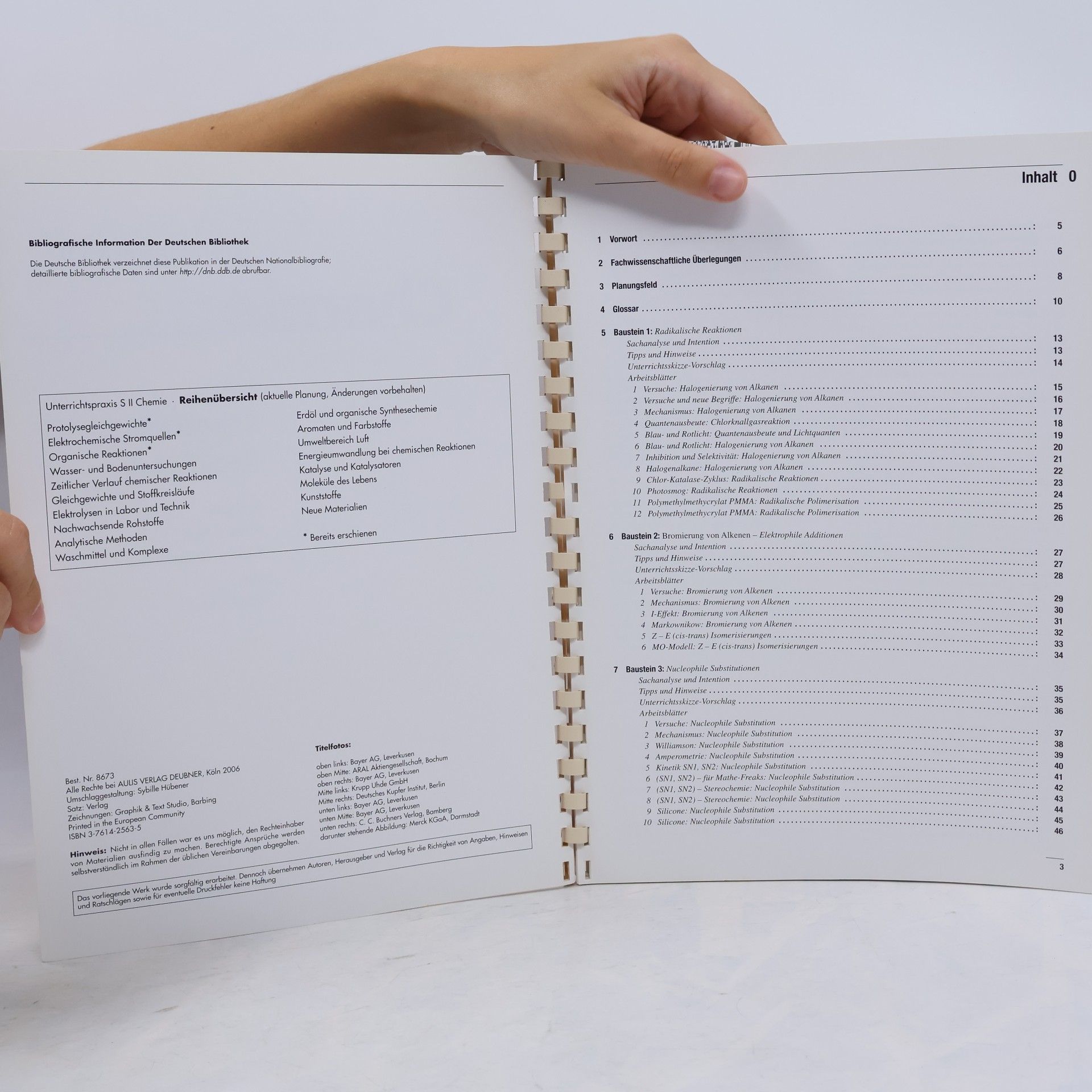 Michael W. Tausch Unterrichtspraxis S II - 3: Chemie: Organische Reaktionen