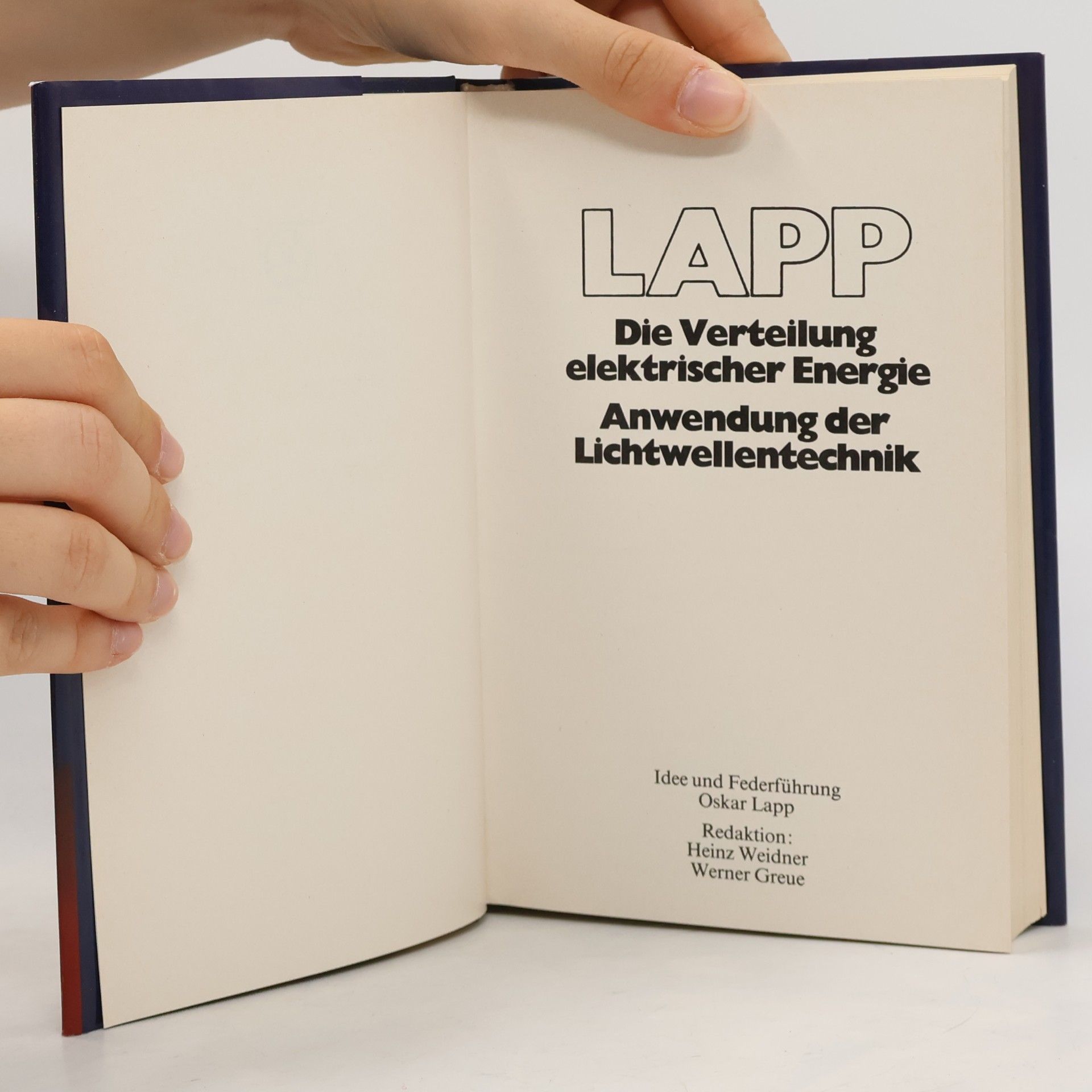 kolektiv LAPP Die Verteilung elektrischer Energie Anwendung der Lichtwellentechnik