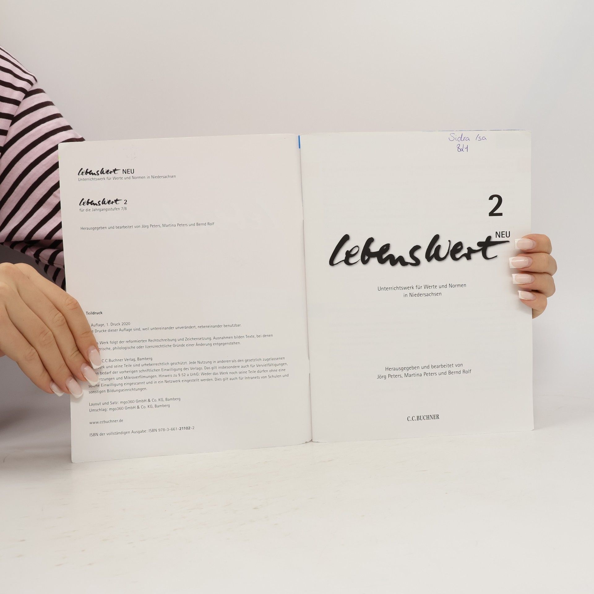 Jörg Peters LebensWert - neu 2 Lehrbuch Niedersachsen