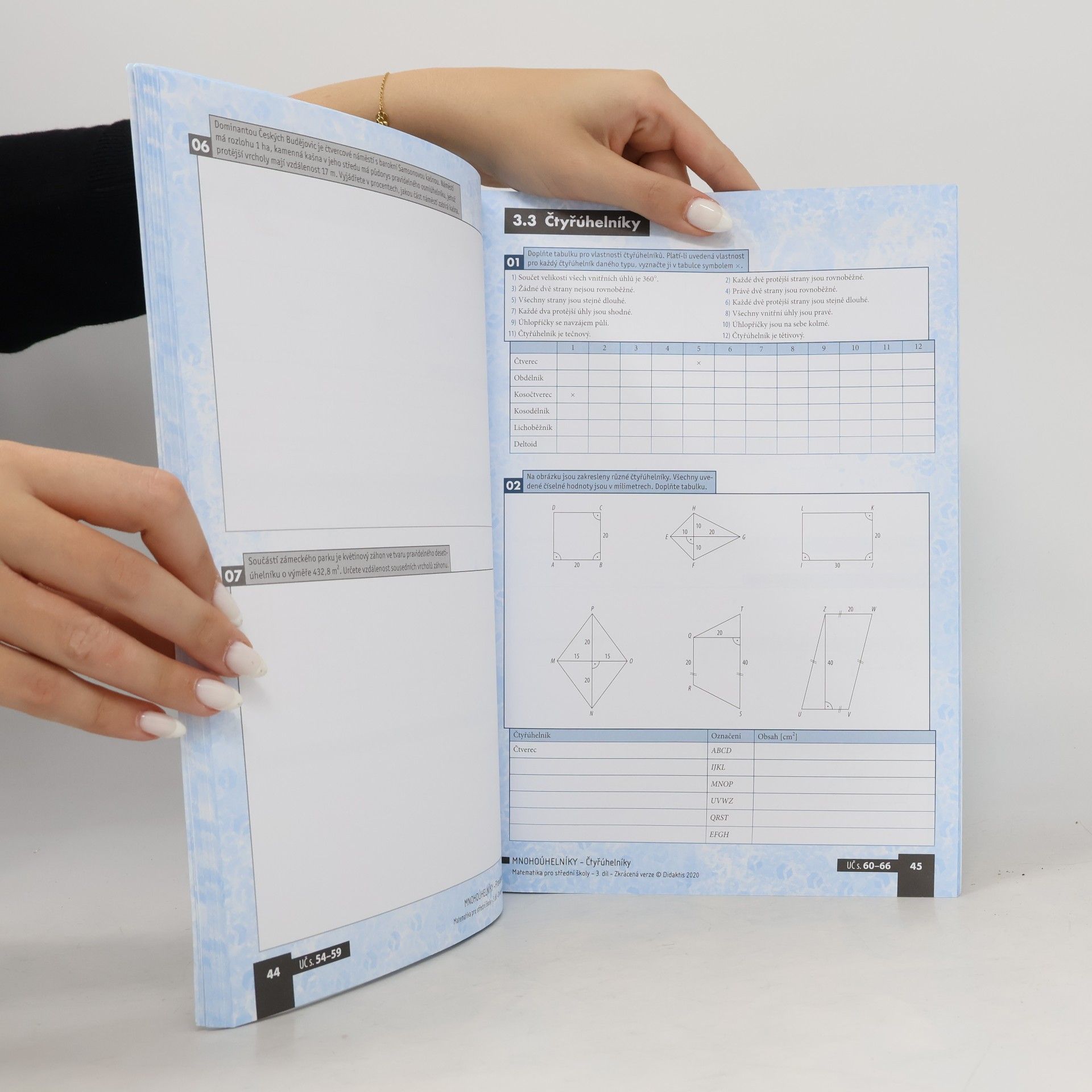 Kolektiv autorů Matematika pro střední školy - 3. díl zkrácená verze. Planimetrie - pracovní sešit