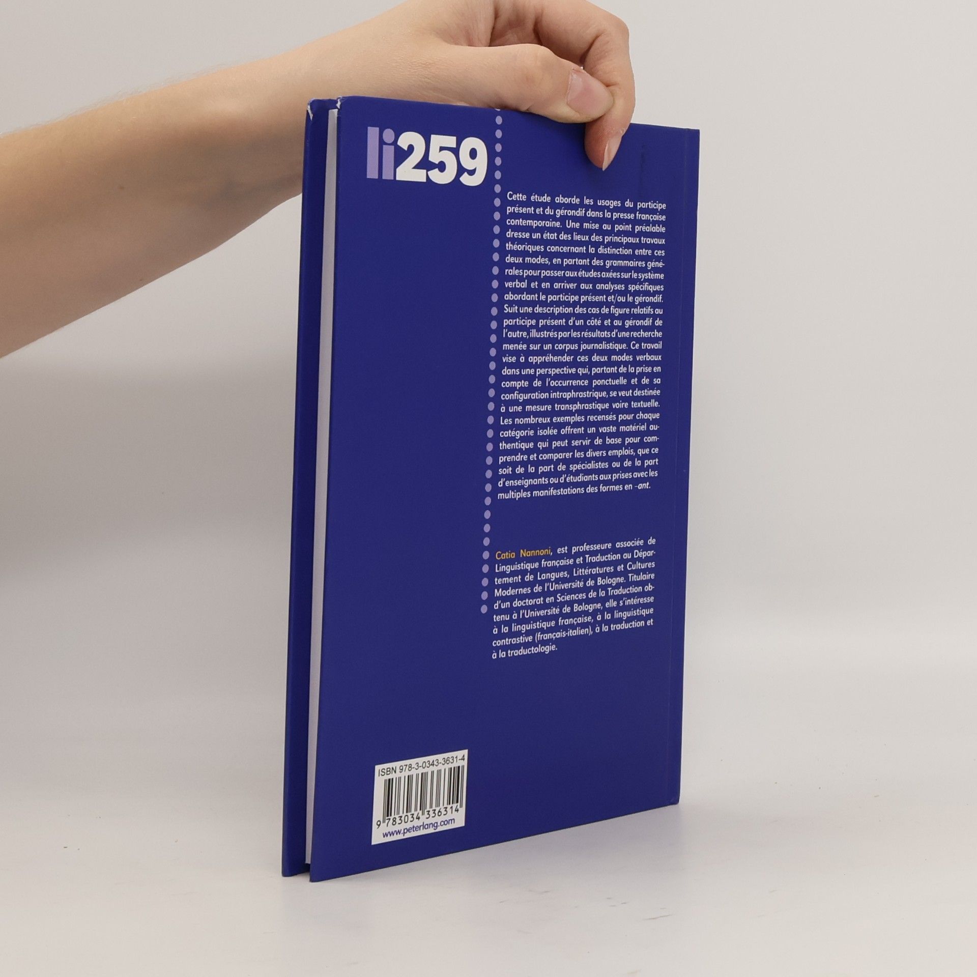 Catia Nannoni Participe présent et gérondif dans la presse française contemporaine