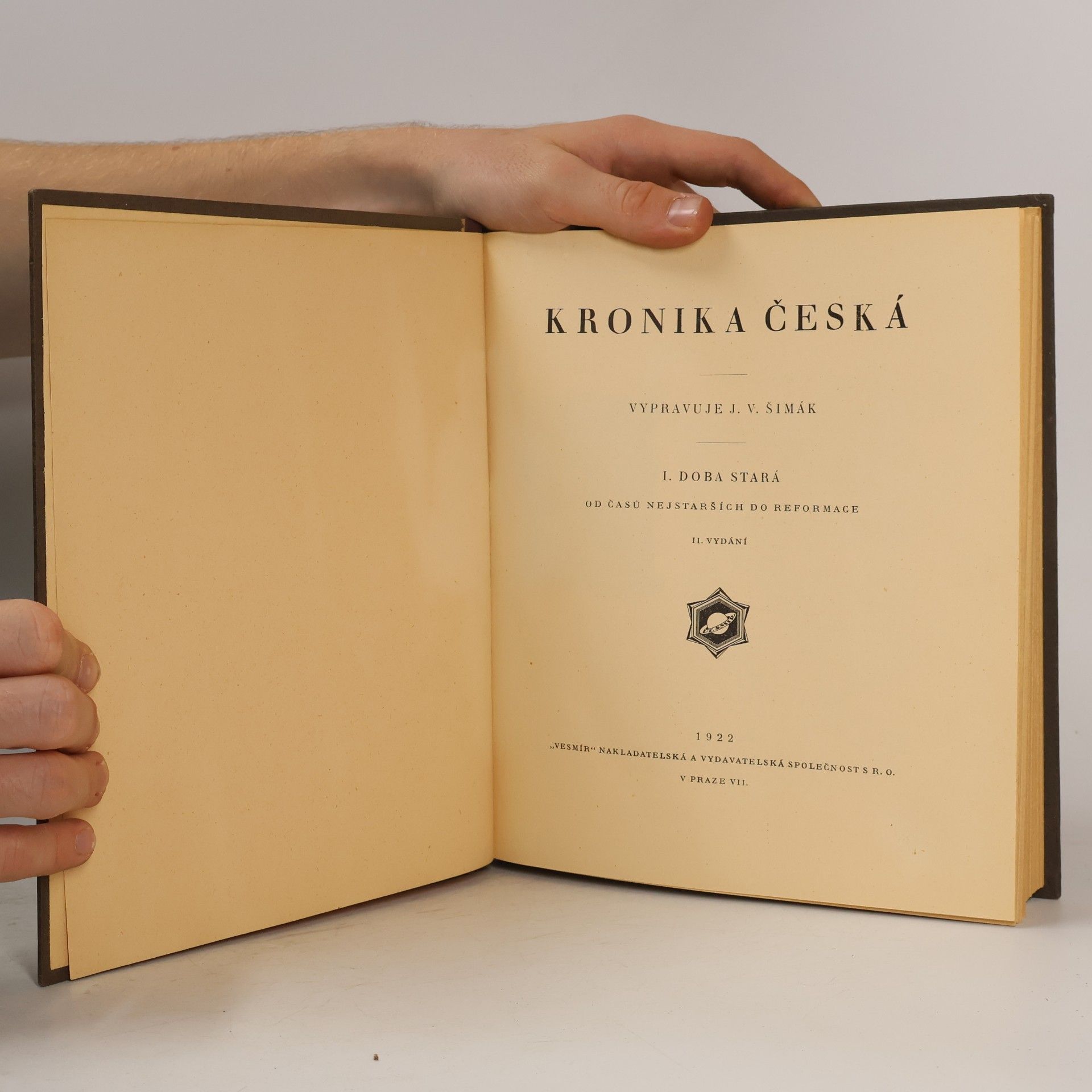 Šimák J. V. Kronika česká. I. Doba stará. Od časů nejstarších do reformace