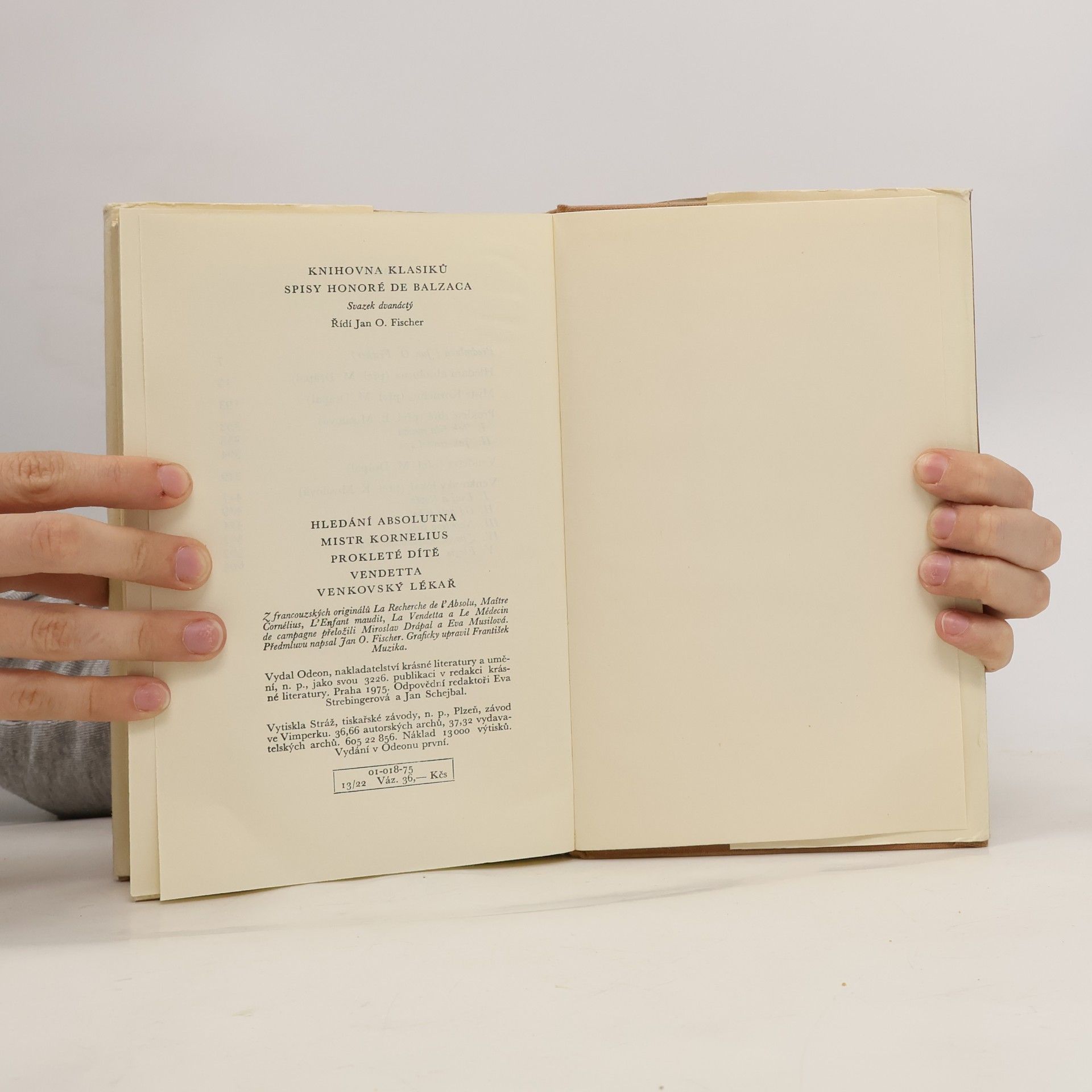 Honoré de Balzac Hledání absolutna. Mistr Kornelius. Prokleté dítě. Vendetta. Venkovský lékař