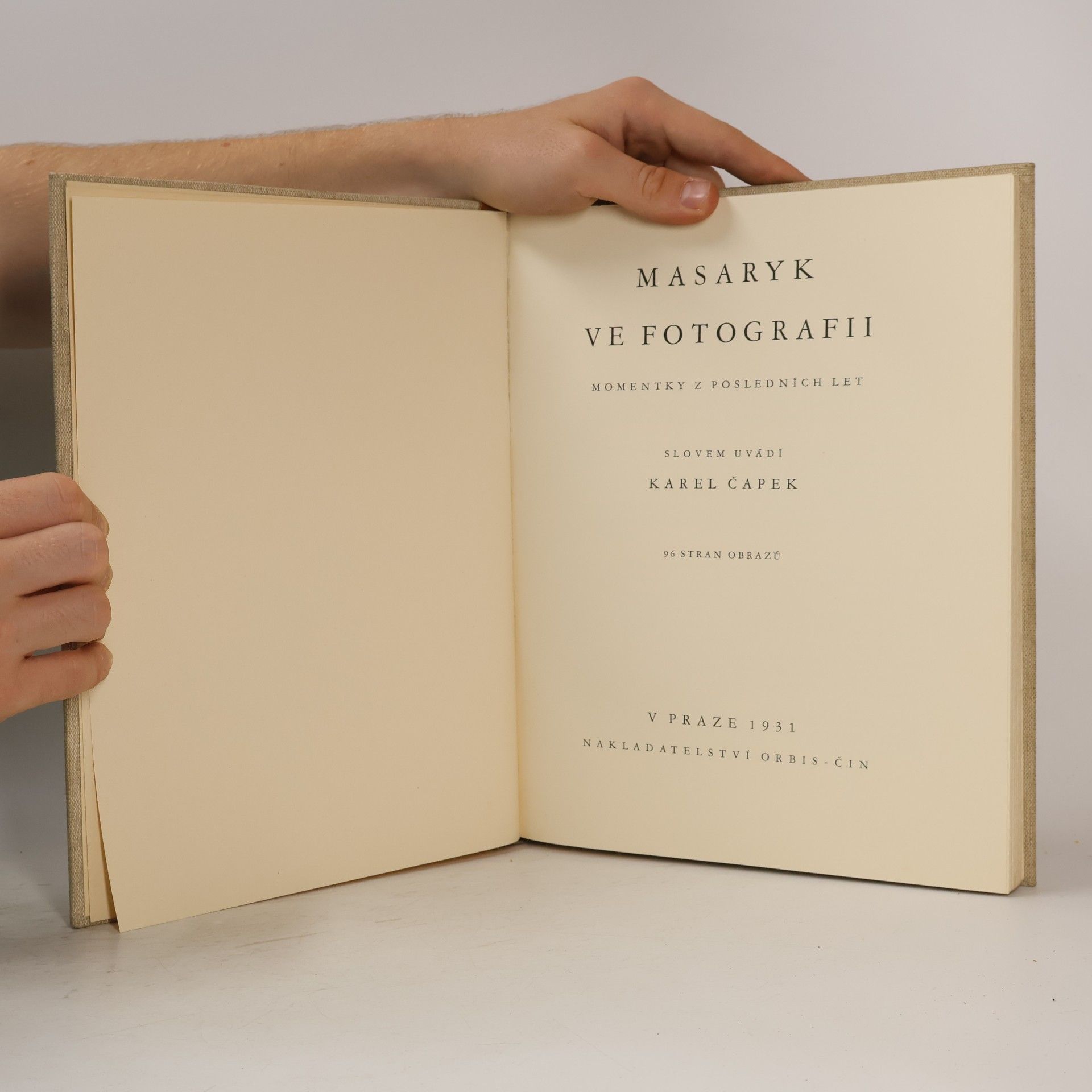 Karel Čapek Masaryk ve fotografii. Momentky z posledních let