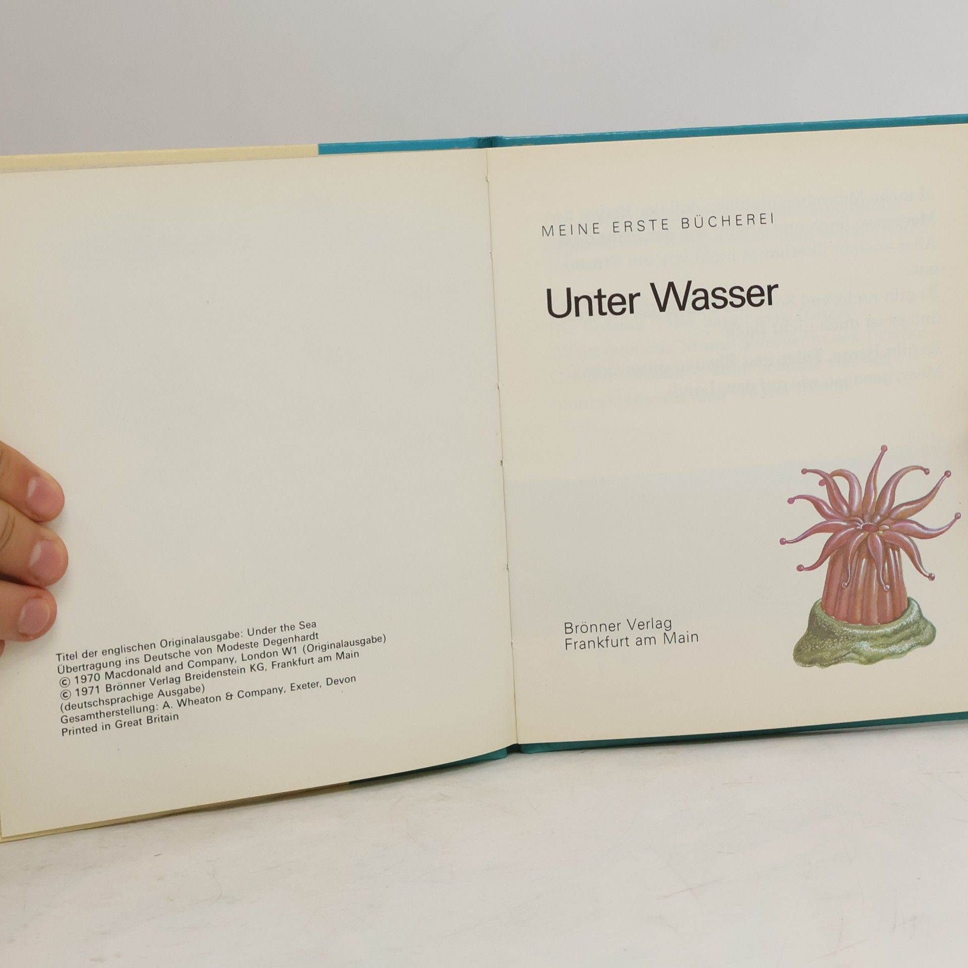 AA.VV. Meine erster Bücherei 10. Unter Wasser