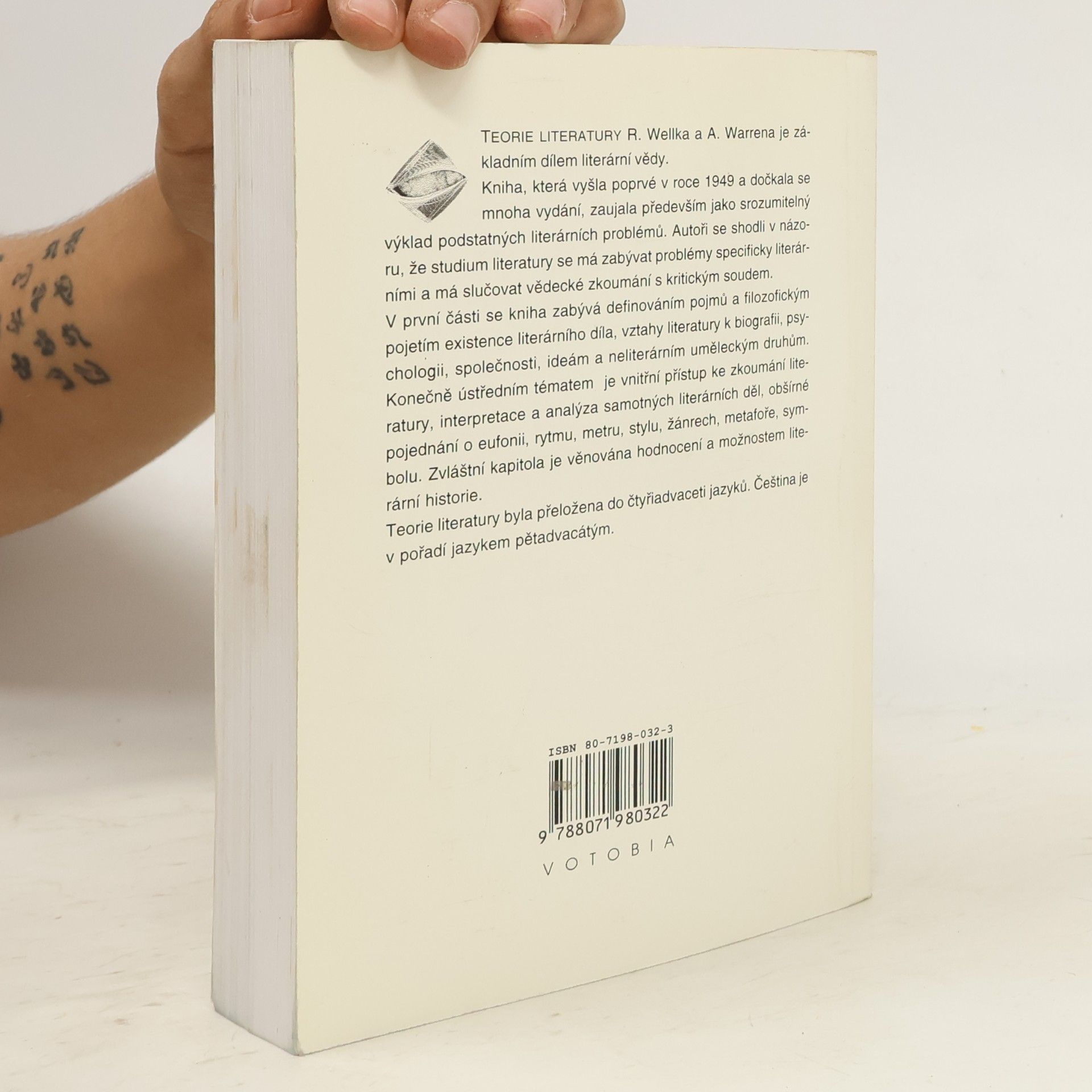 René Wellek Teorie literatury