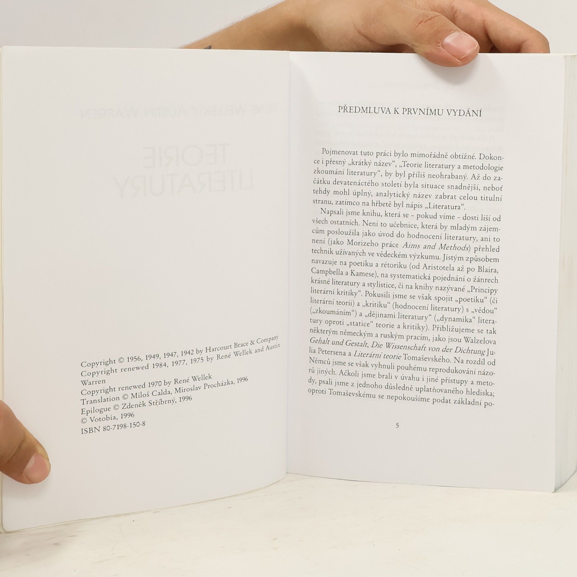 René Wellek Teorie literatury