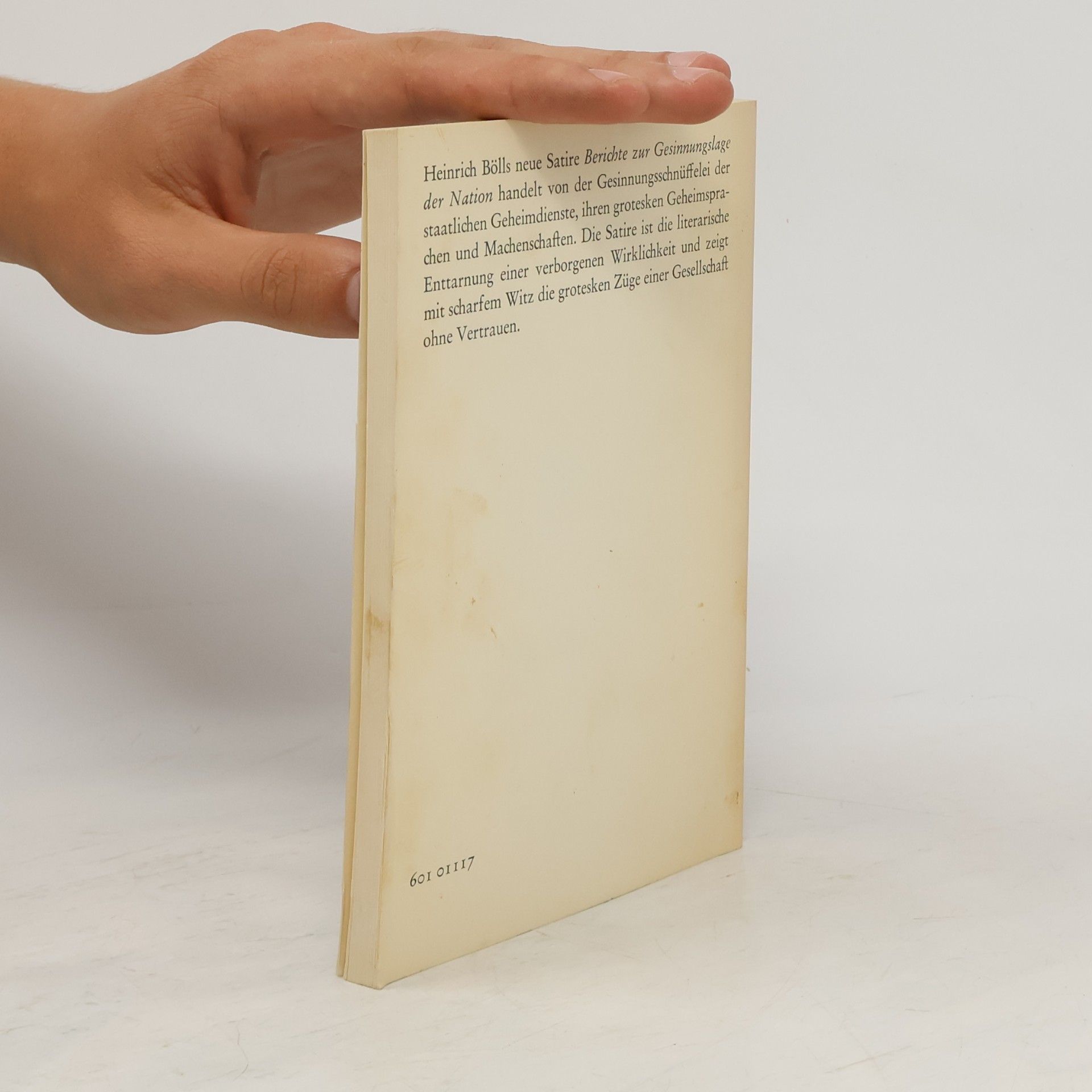 Heinrich Böll Berichte zur Gesinnungslage der Nation