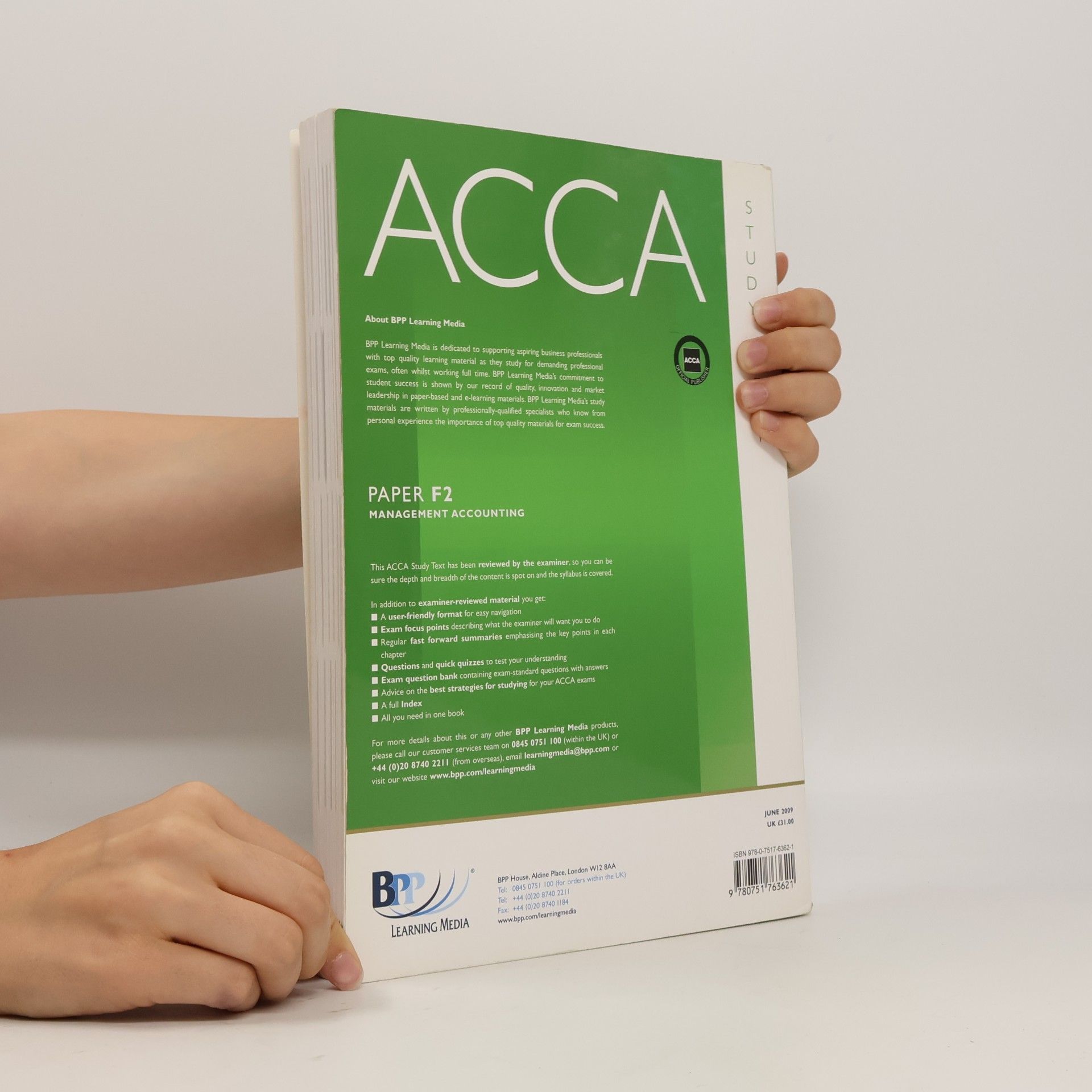 Autorenkollektiv ACCA. Paper F2 Management Accounting. Study Text