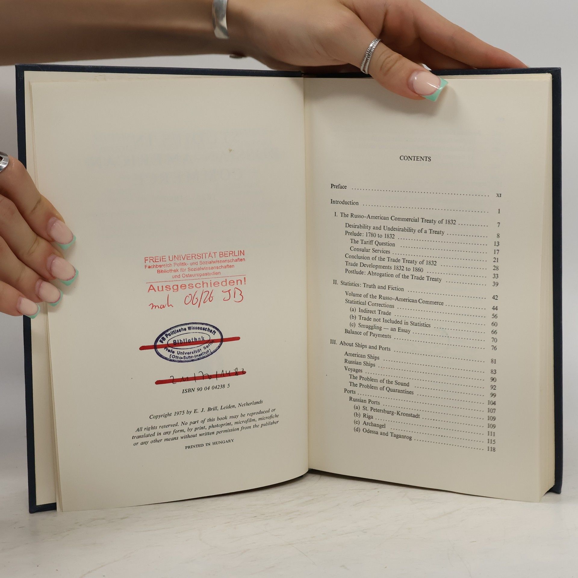 Walther Kirchner Studien in Russian-American Commerce