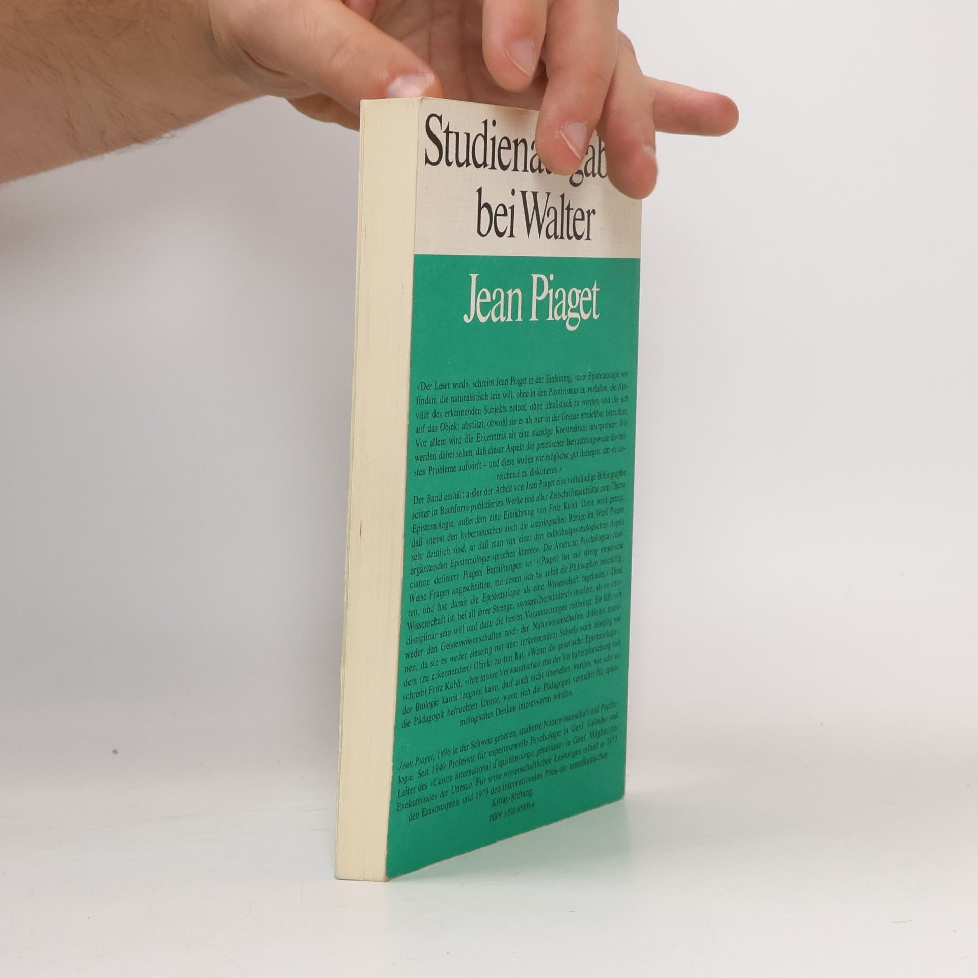Jean Piaget Abriss der genetischen Epistemologie