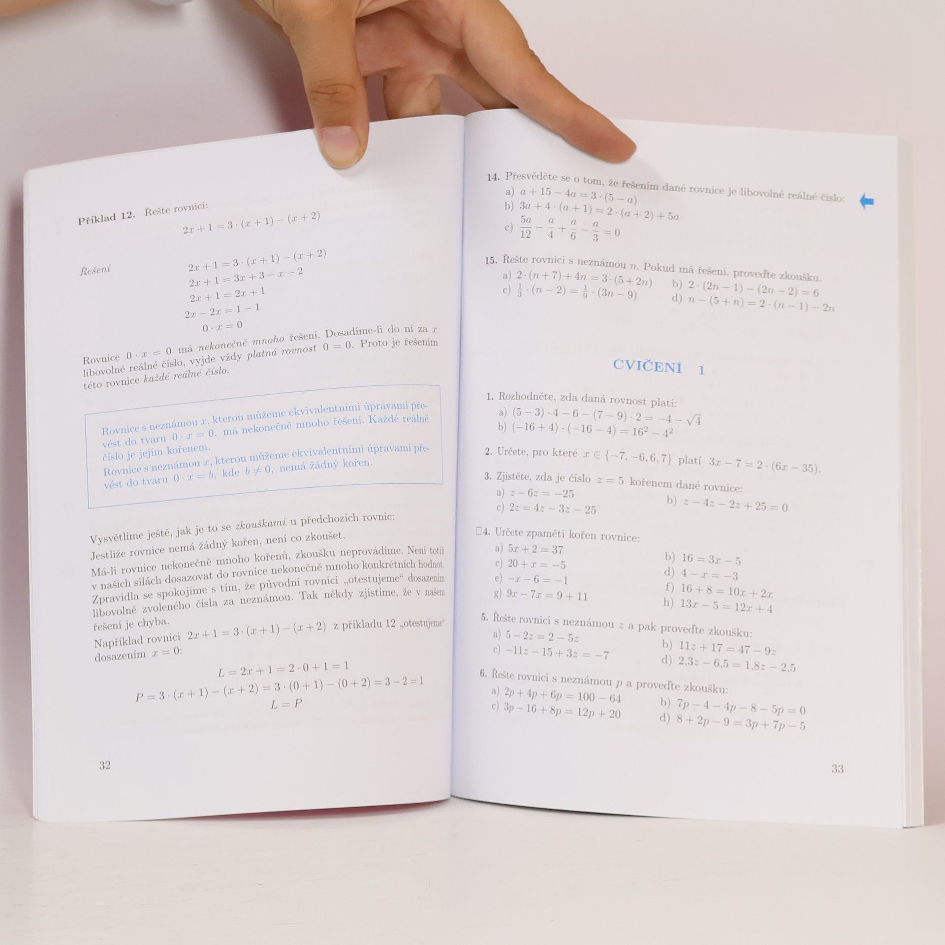 Jiří Mikulčák Matematika. Tercie, Rovnice a nerovnice