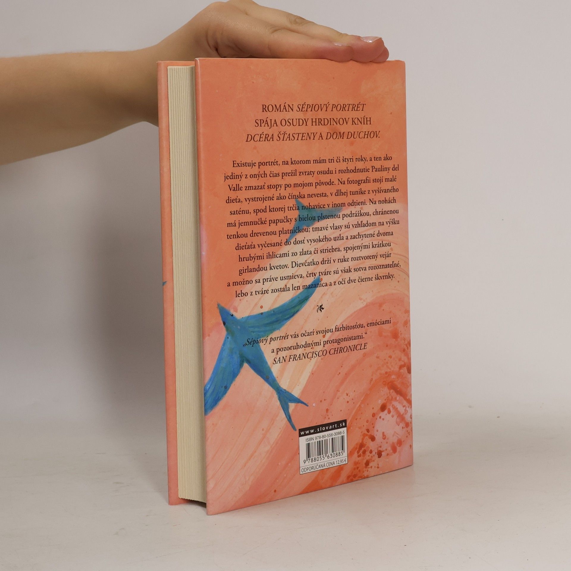 Isabel Allende Sépiový portrét
