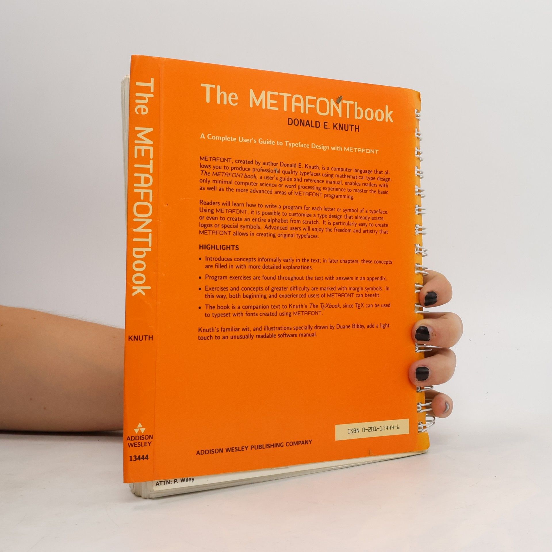 Donald Knuth The Metafont Book
