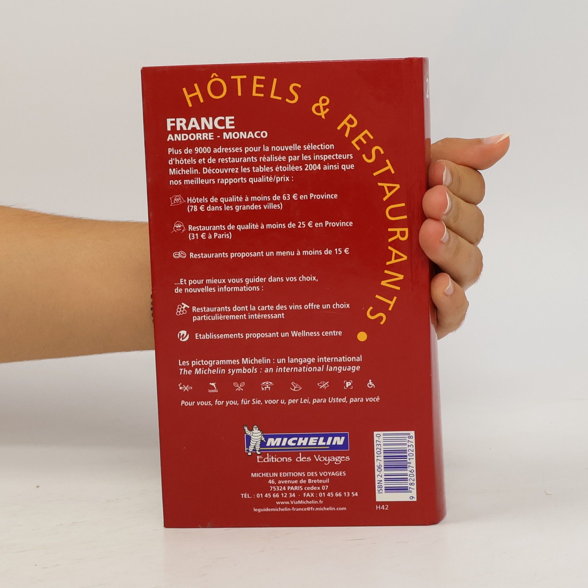 Autores varios Michelin 2004 Red Guide France