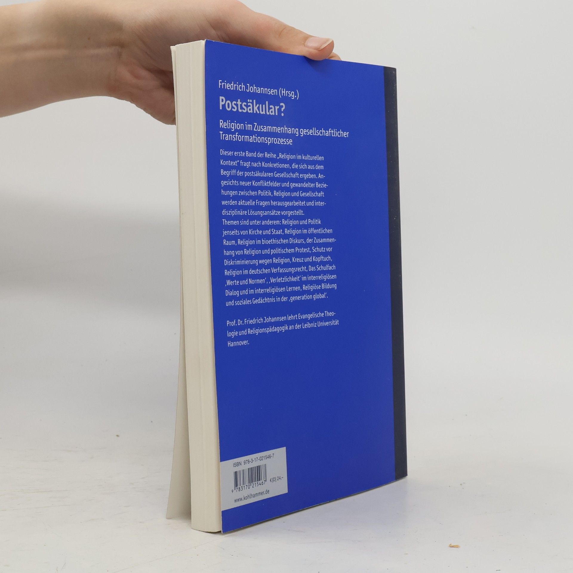 Friedrich Johannsen Religion im kulturellen Kontext - 1: Postsäkular?