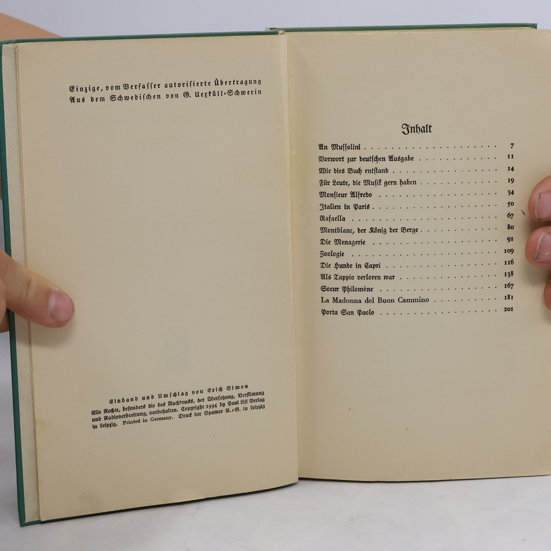 Axel Martin Fredrik Munthe Ein altes Buch von Menschen und Tieren