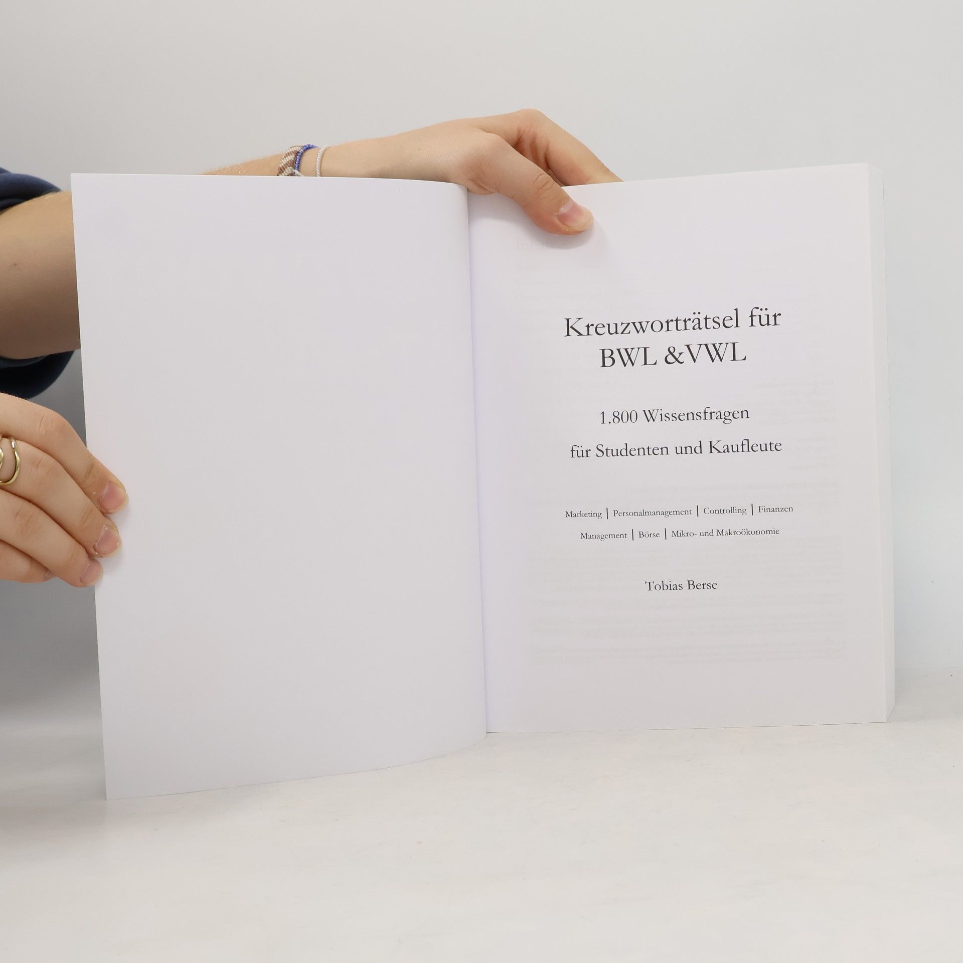 Tobias Berse Kreuzworträtsel für BWL & VWL