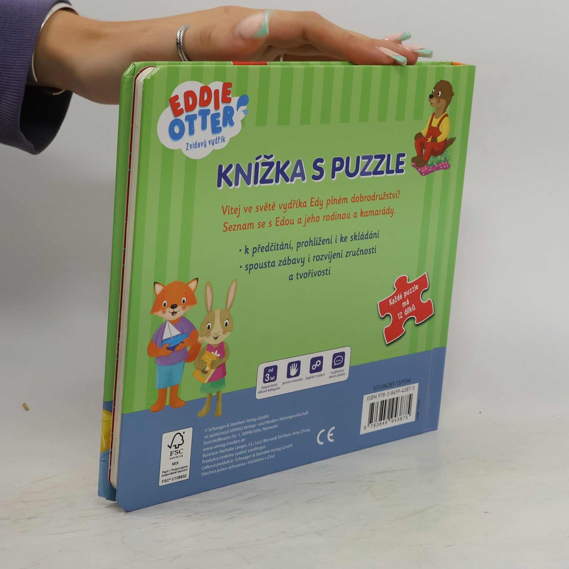 kolektiv Eddie Otter, Zvedavý vydrík: Knižka s puzzle