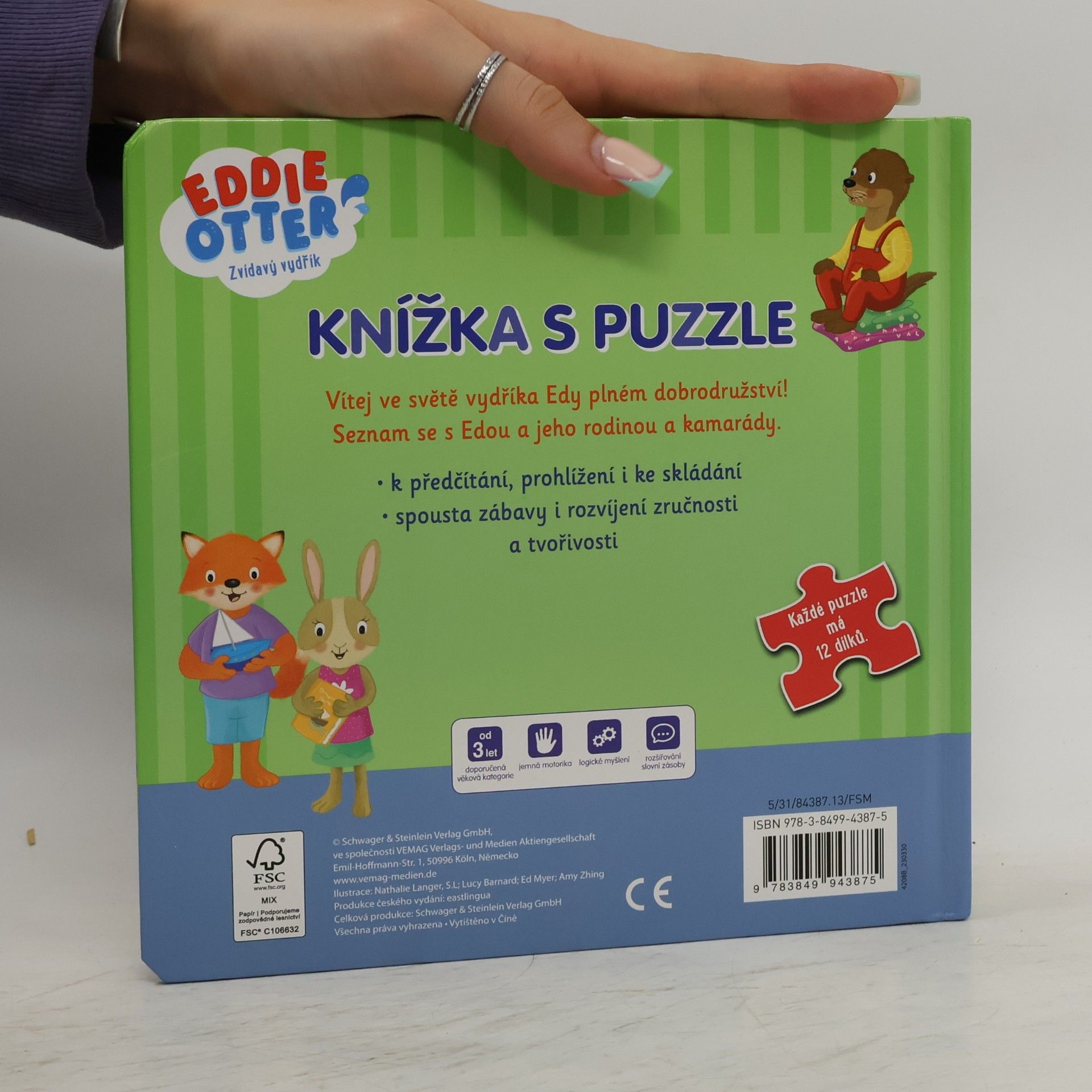 kolektiv Eddie Otter, Zvedavý vydrík: Knižka s puzzle