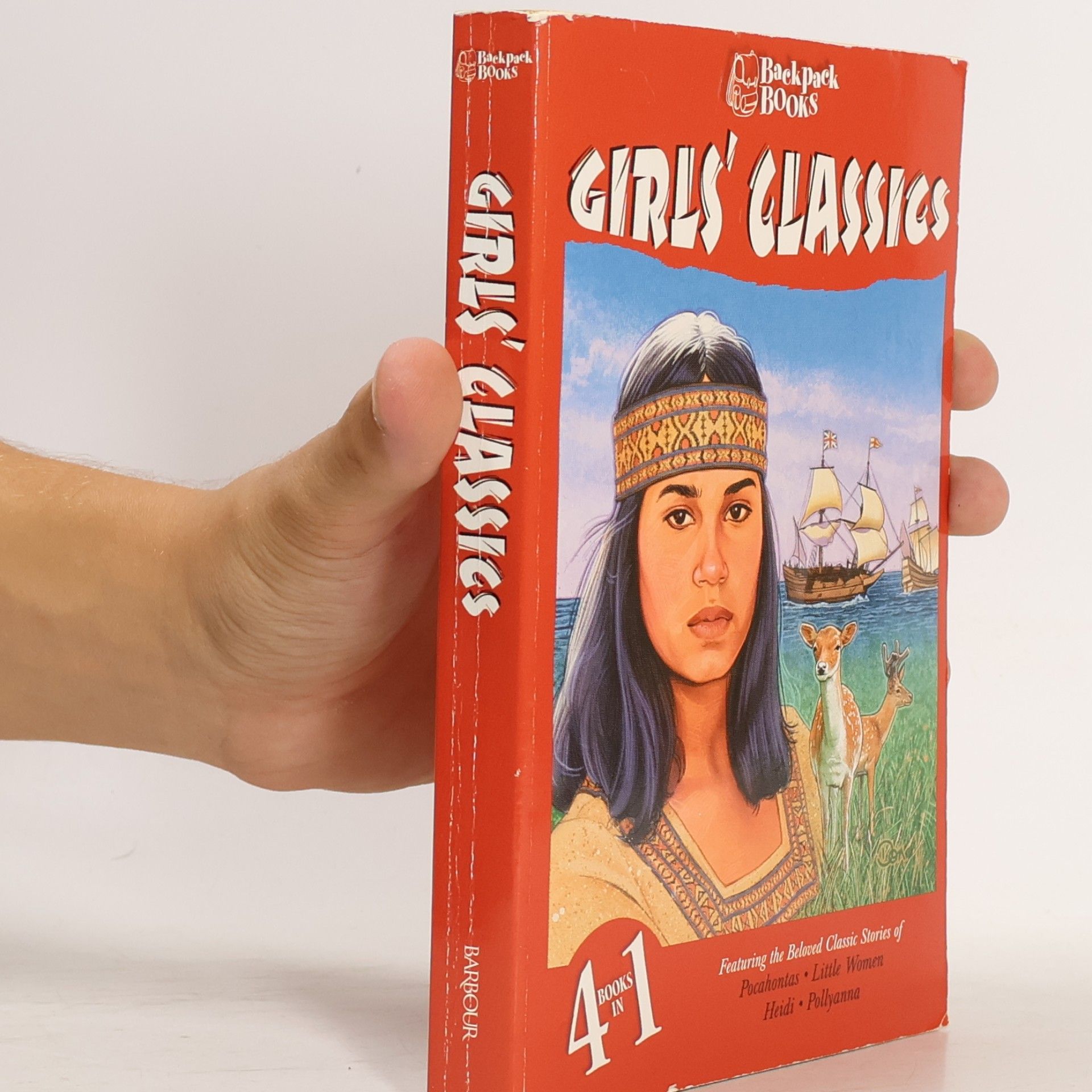 Girl's Classics 4 Books in 1: Featuring the Beloved Classic Stories of Pocahontas, Little Women, Heidi, Pollyanna