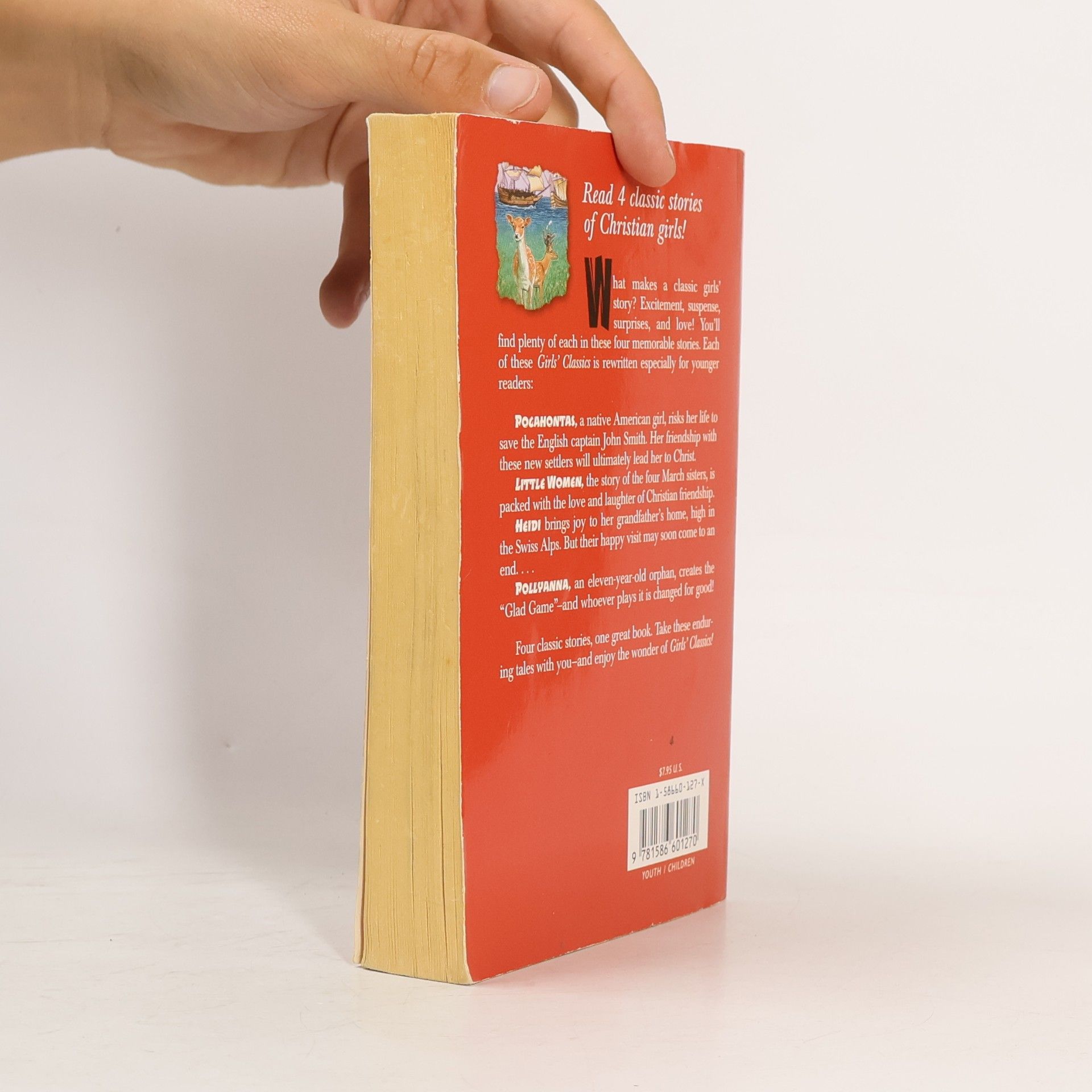Girl's Classics 4 Books in 1: Featuring the Beloved Classic Stories of Pocahontas, Little Women, Heidi, Pollyanna
