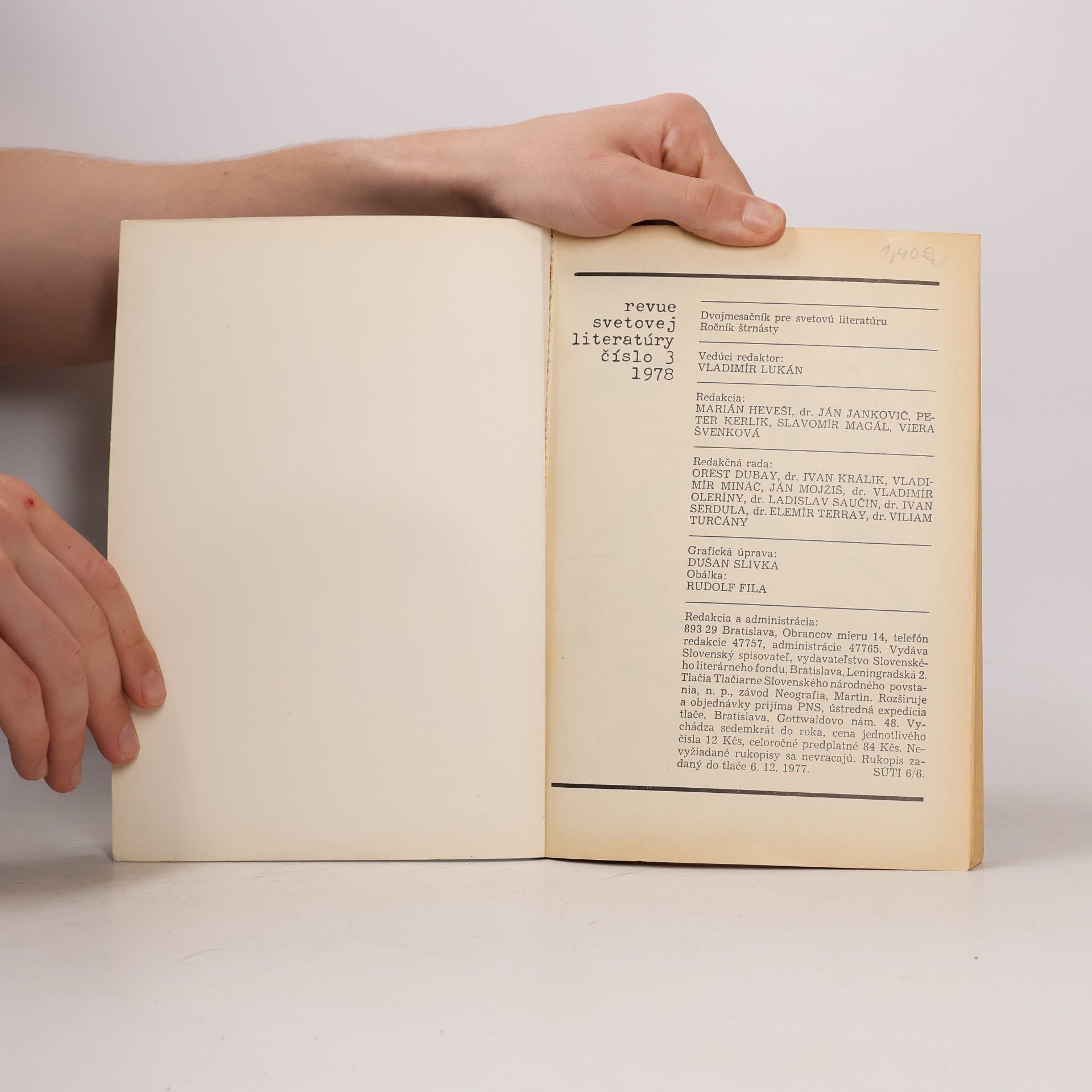 Autorenkollektiv Revue svetovej literatúry 3/1978