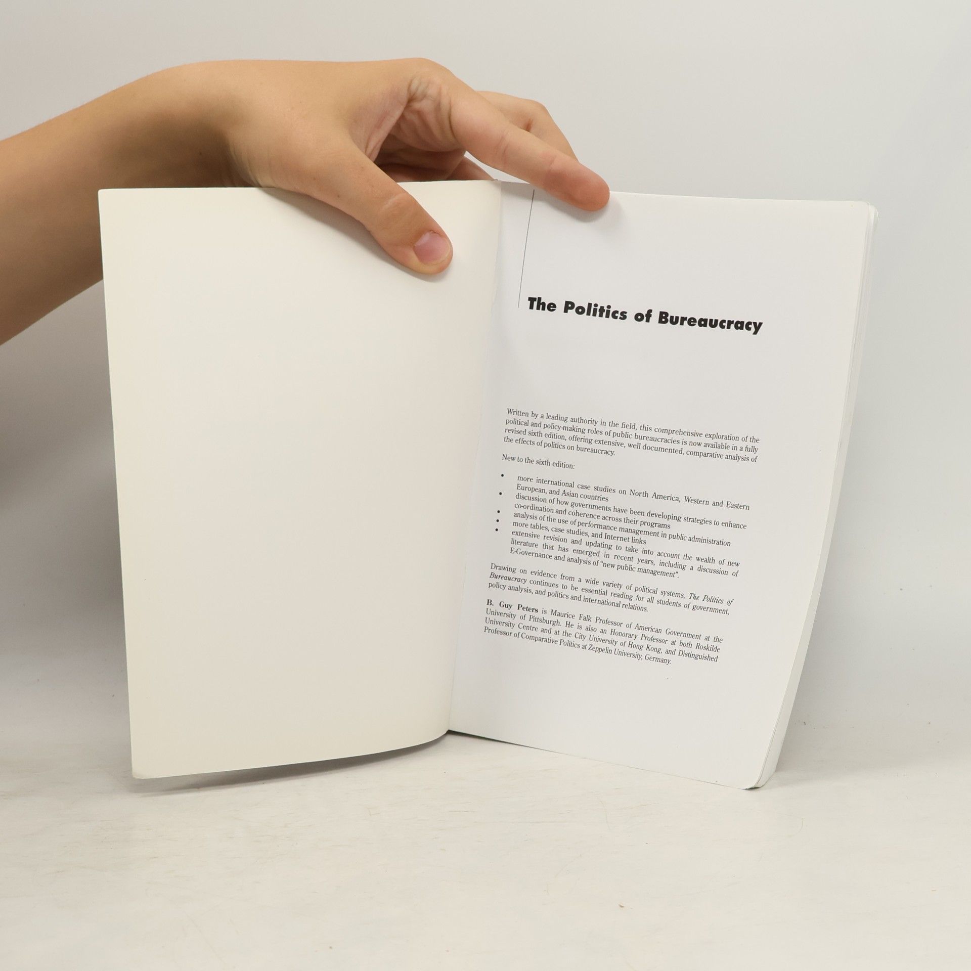 B. Guy Peters The Politics of Bureaucracy