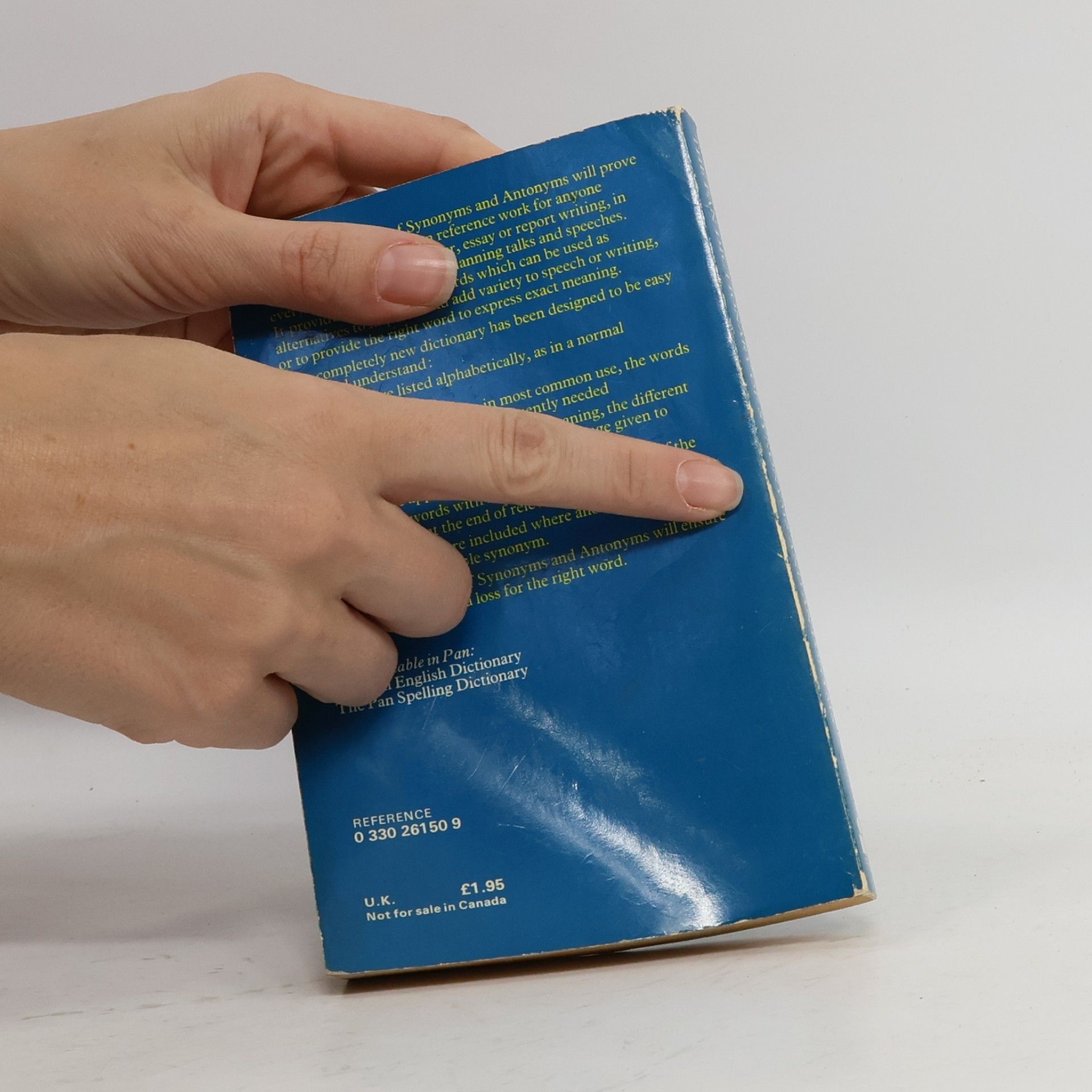 Martin Manser The Pan Dictionary of Synonyms and Antonyms