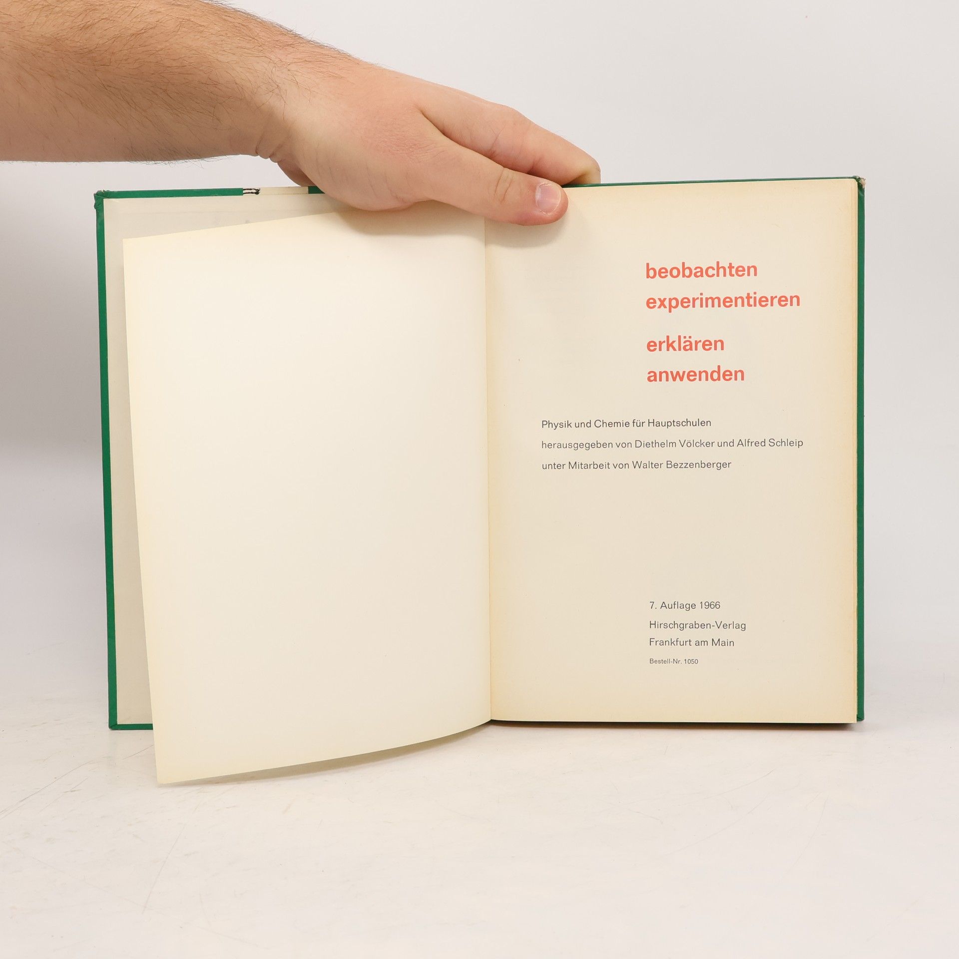 Autorenkollektiv Beobachten, experimentieren, erklären, anwenden