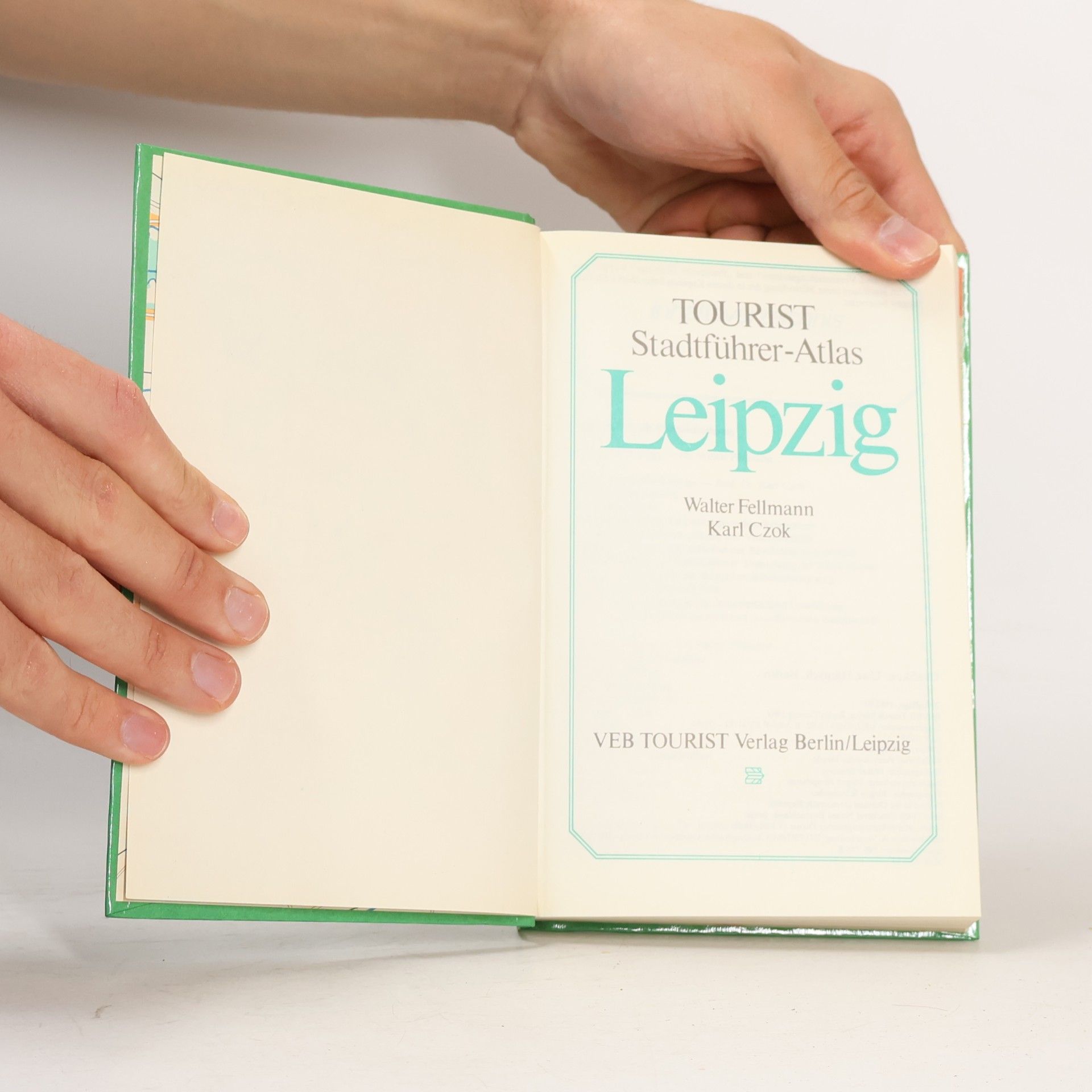 Karl Czok Leipzig Stadtführer Atlas Text, Bild, Karte
