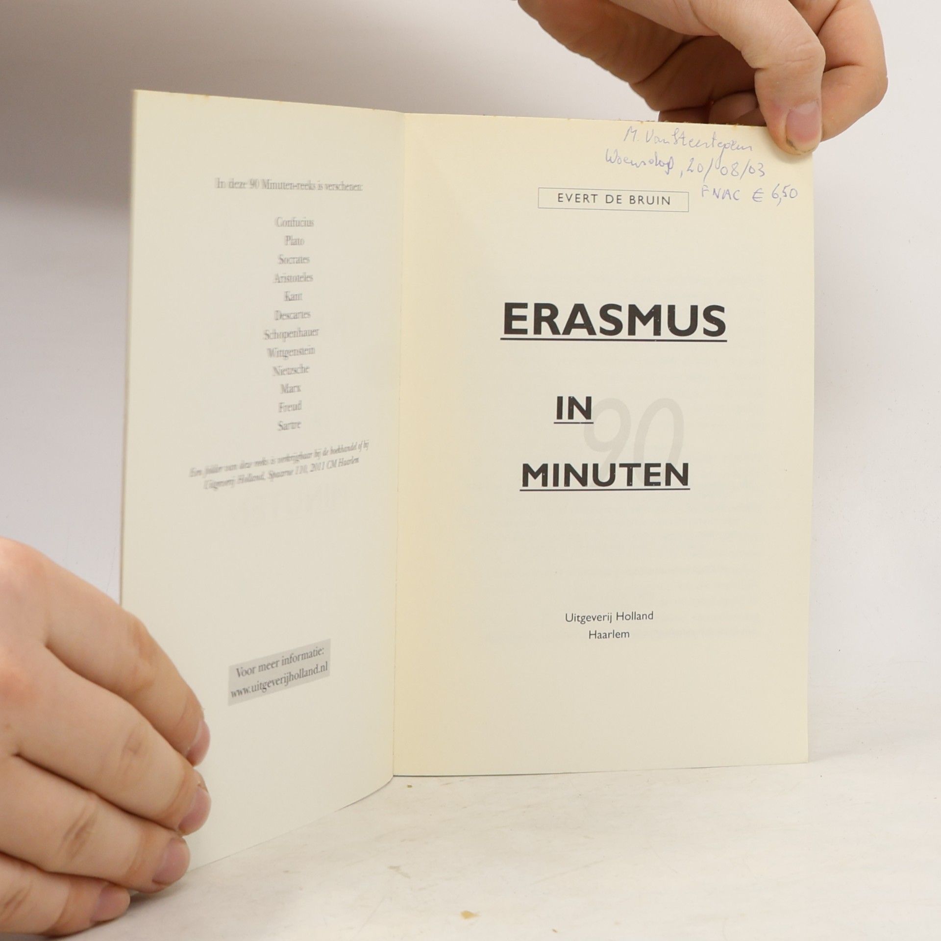 Evert de Bruin Erasmus in 90 minuten