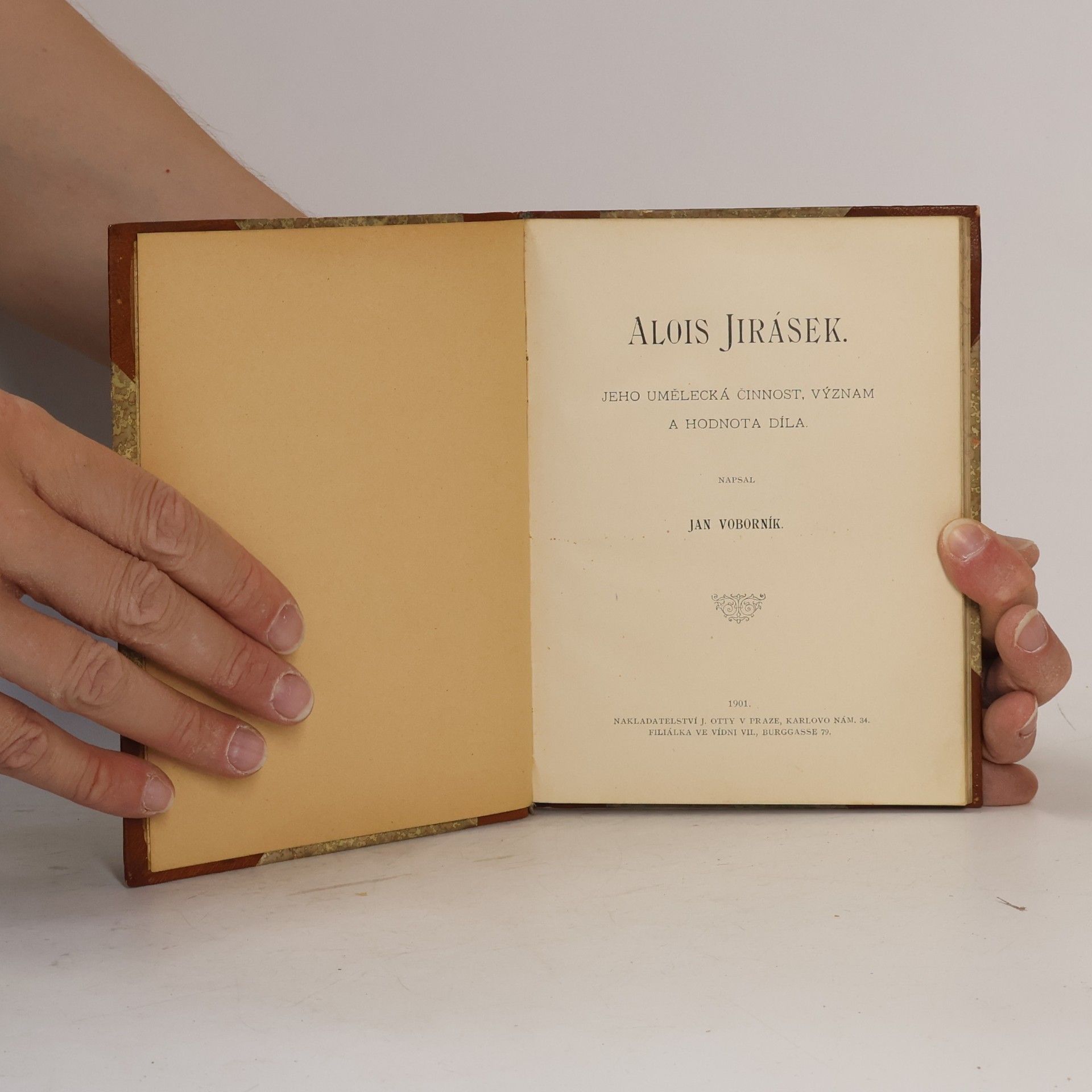 Jan Voborník Alois Jirásek. Jeho umělecká činnost, význam a hodnota díla