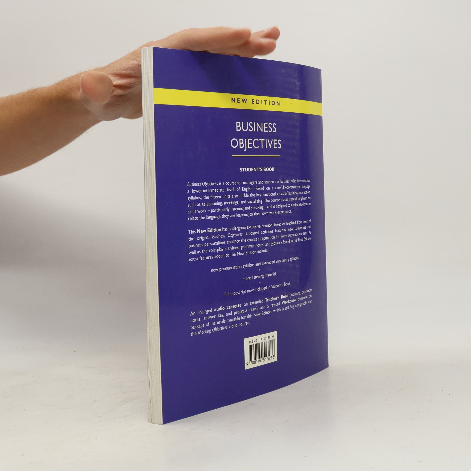Vicki Hollett Business objectives: New edition