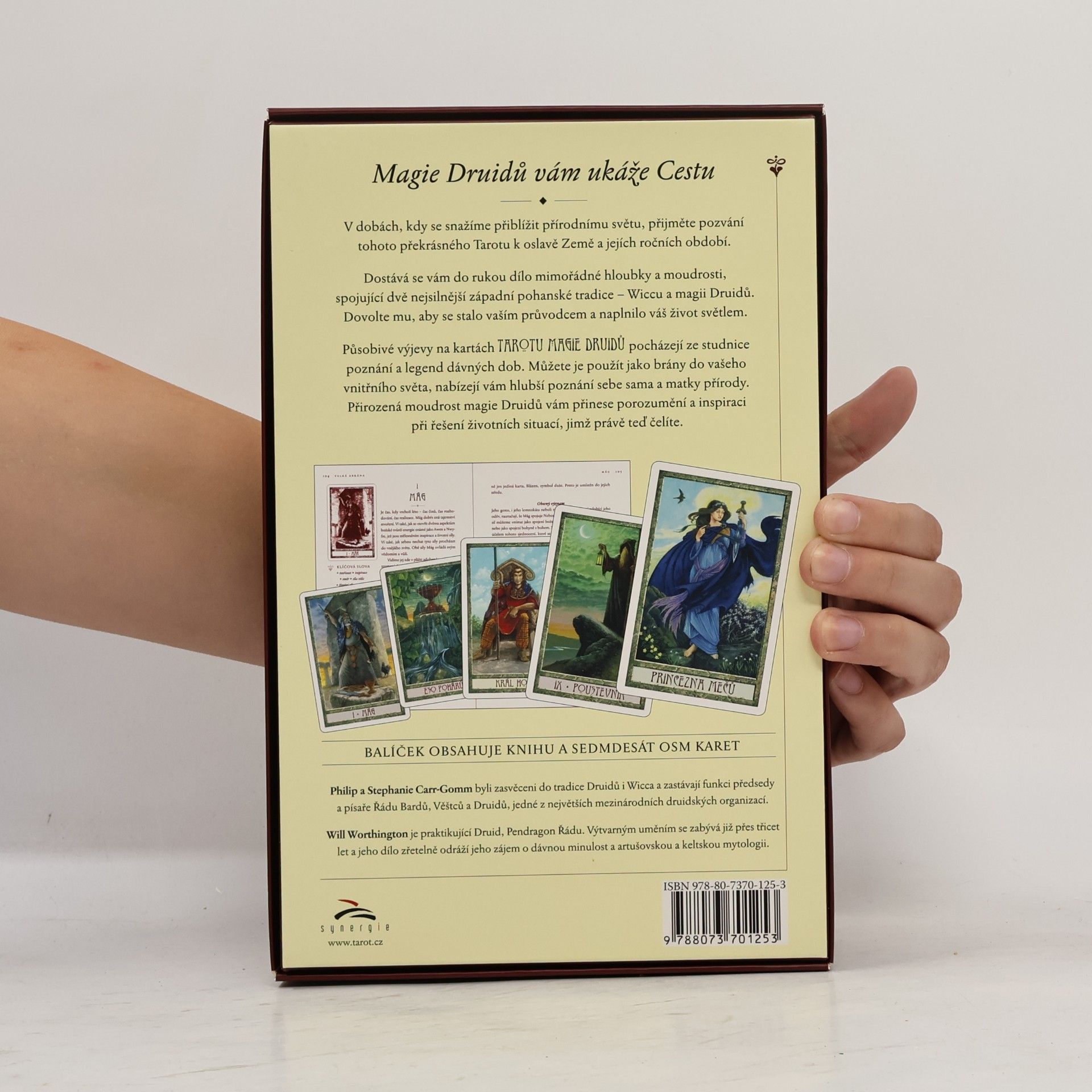 Philip Carr-Gomm Tarot magie Druidů. Kniha a 78 karet