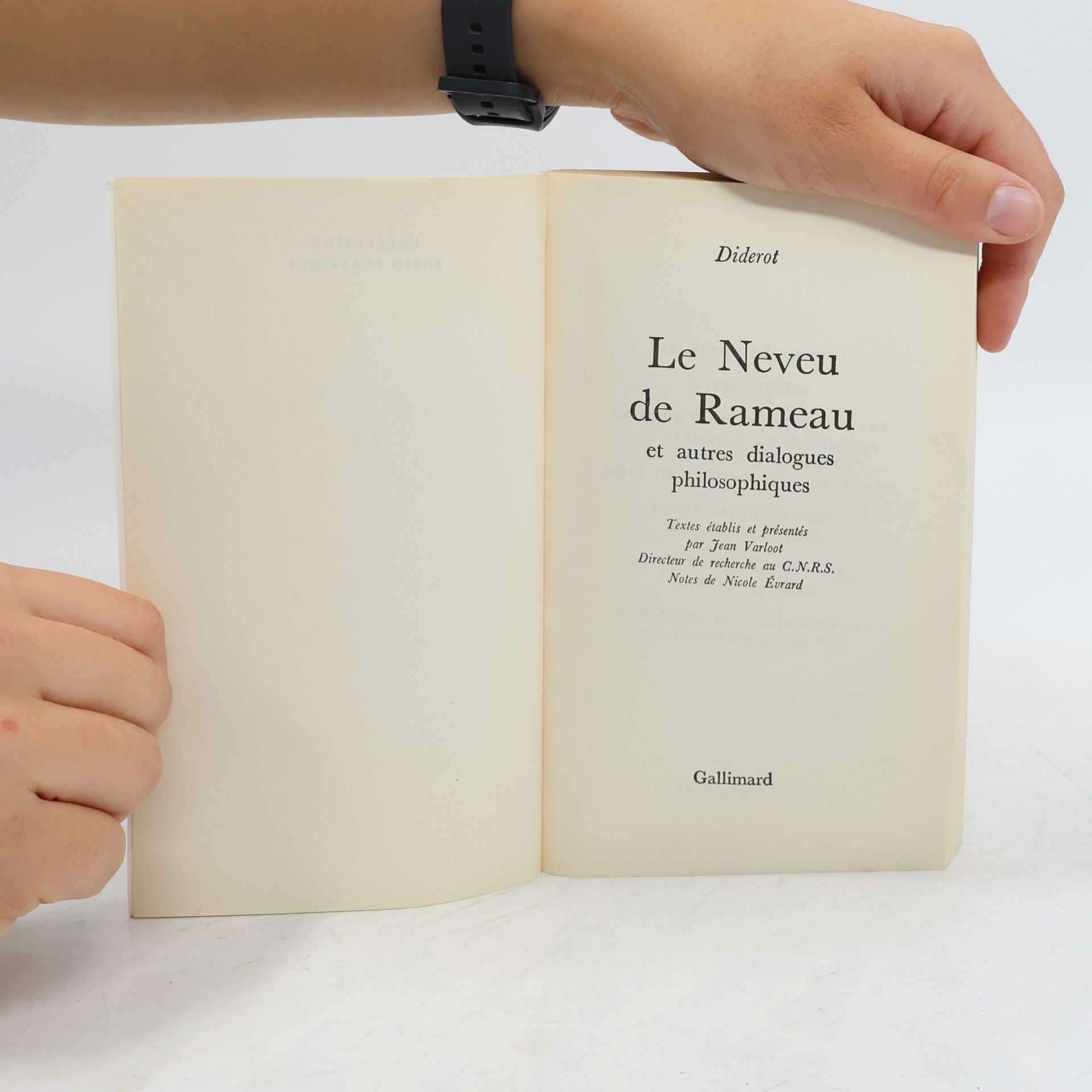 Denis Diderot Folio Classique - 761: Le Neveu de Rameau