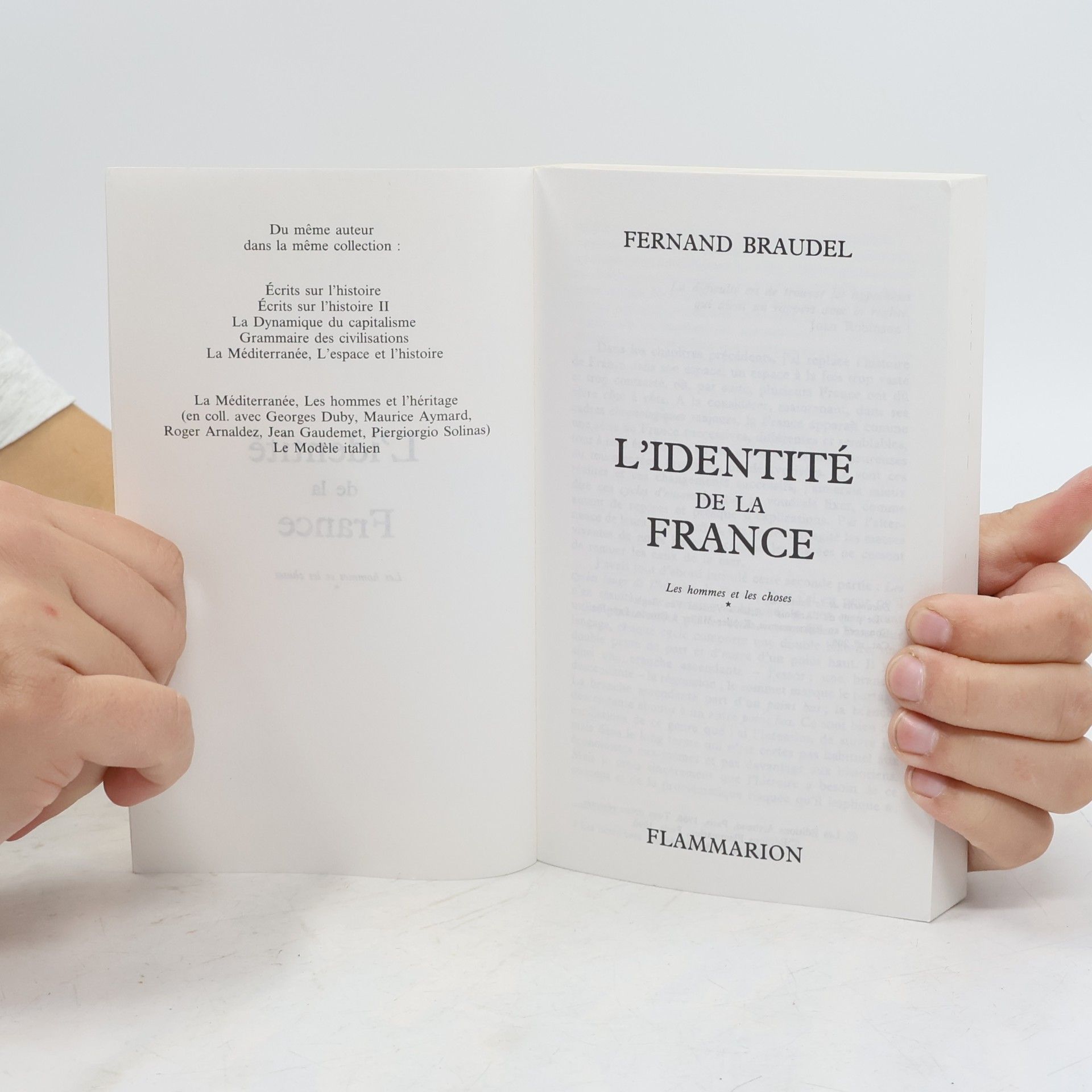 Fernard Braudel L'identité de la France